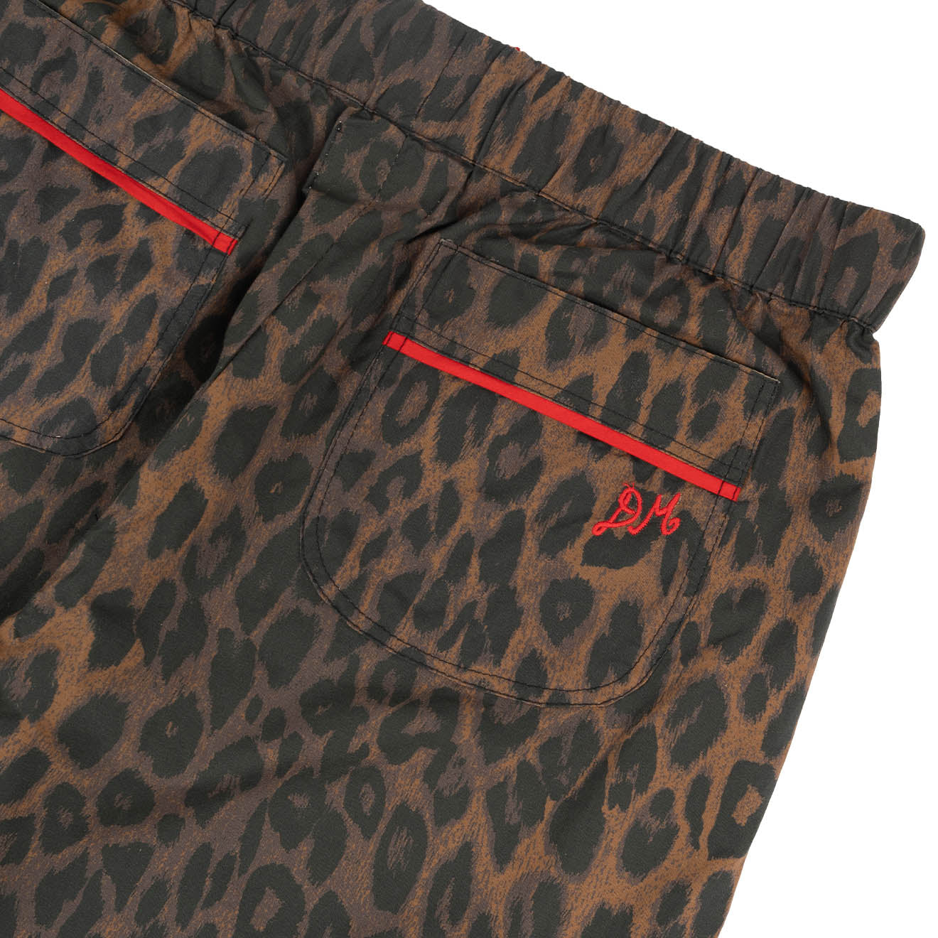 Damson Madder Antonia Pyjama Set Dark Leopard / Red - pam pam