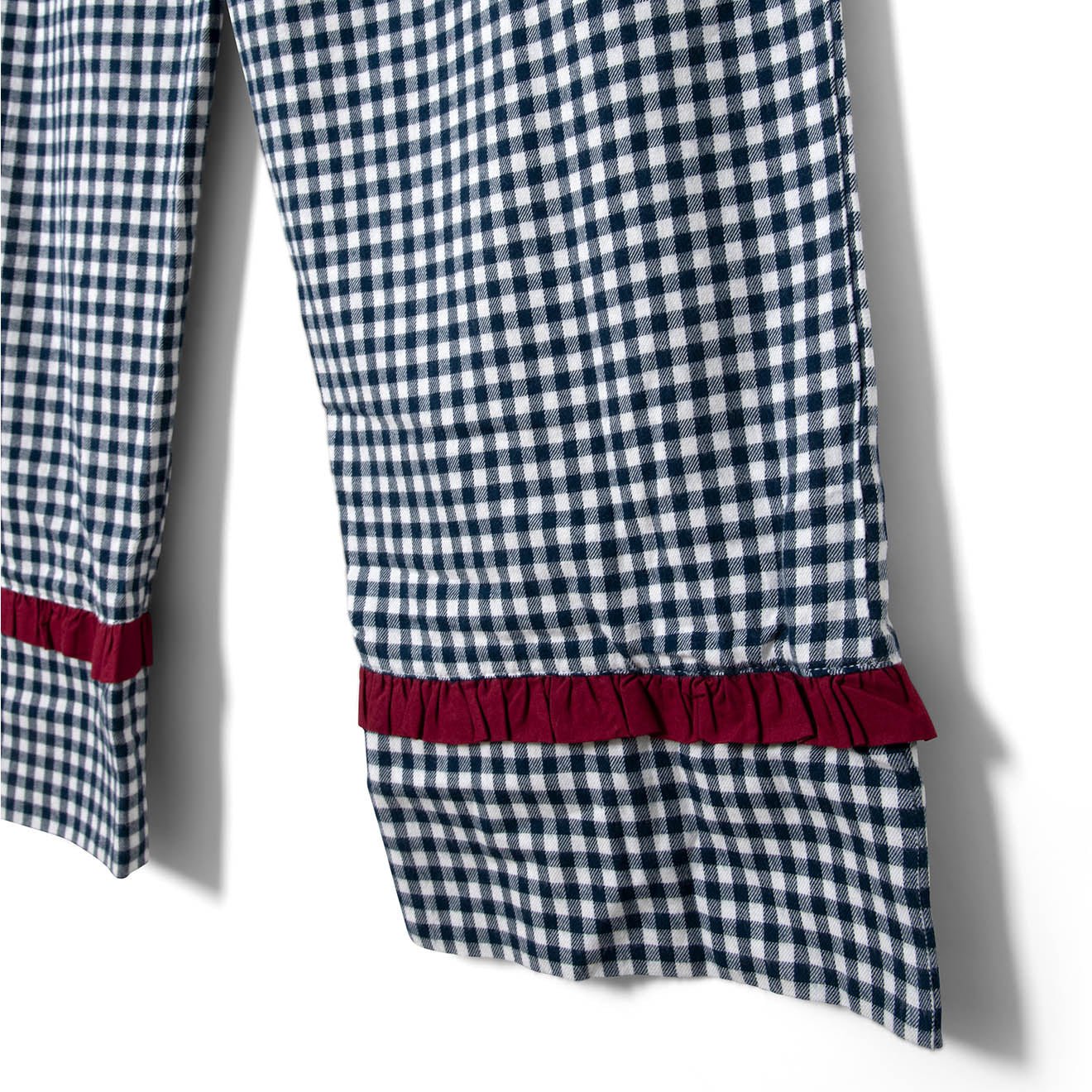 Damson Madder Antonia Pyjama Set Navy Gingham - pam pam