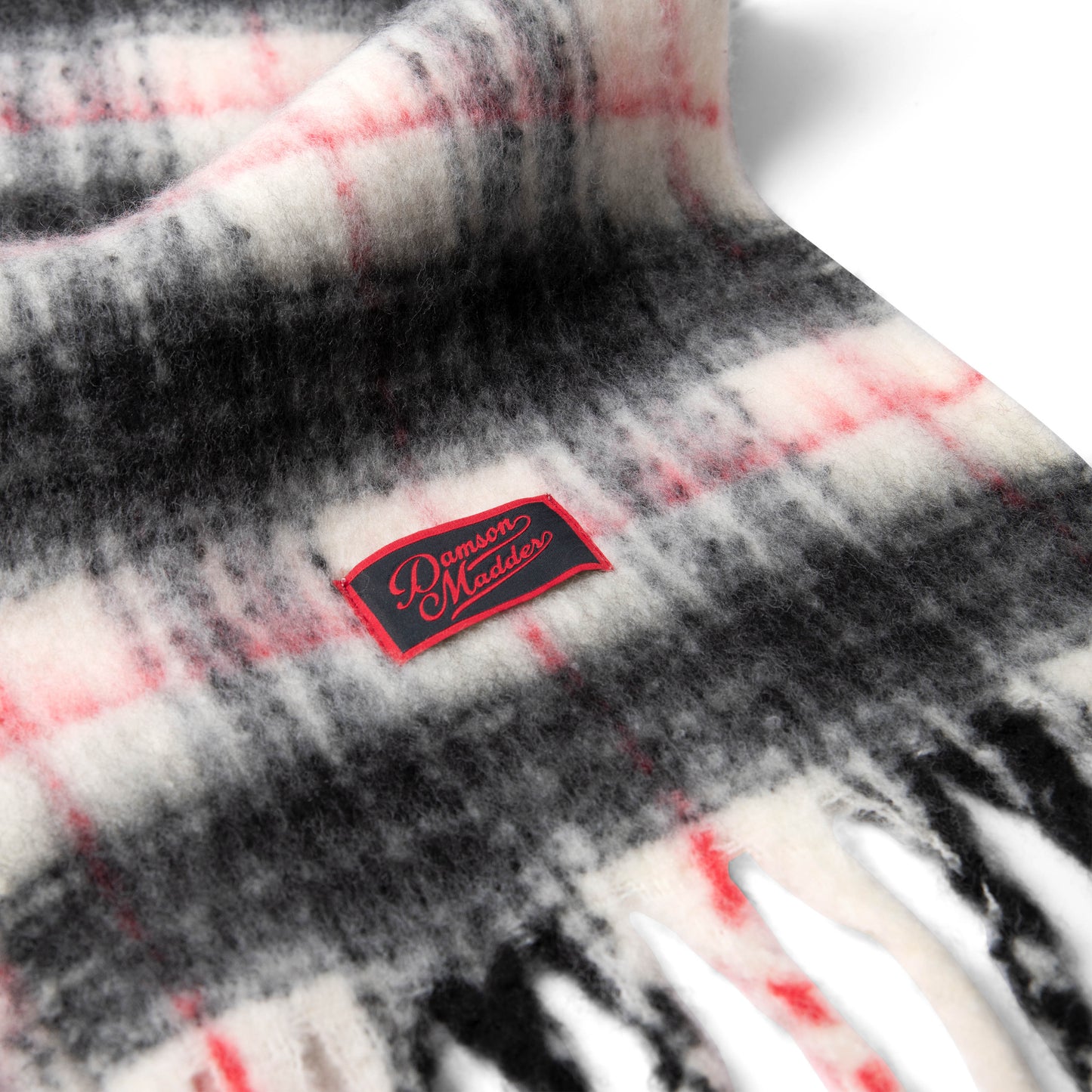 Damson Madder Brushed Oversized Scarf Butter Check - pam pam