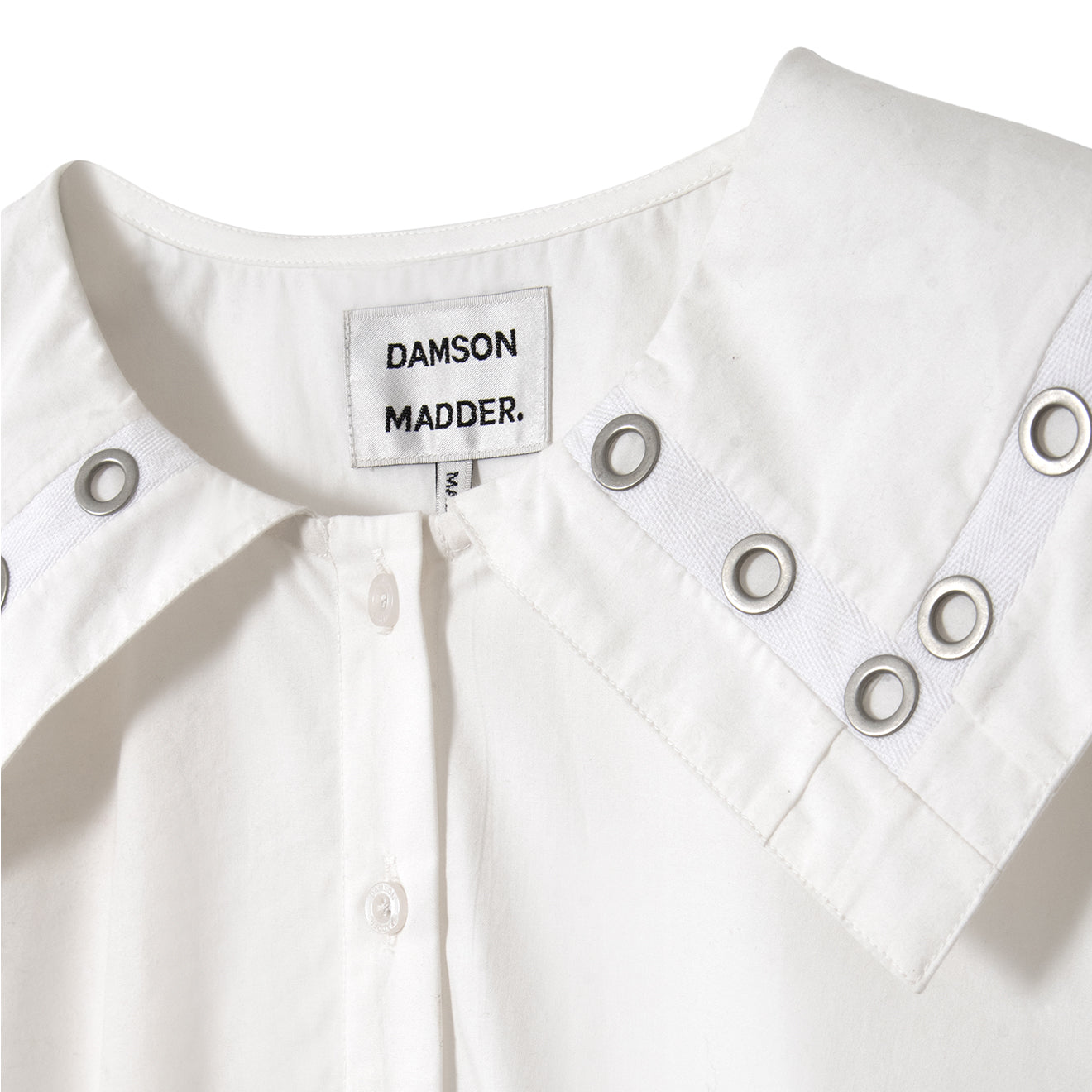 Damson Madder Cyrus Eyelet Blouse White