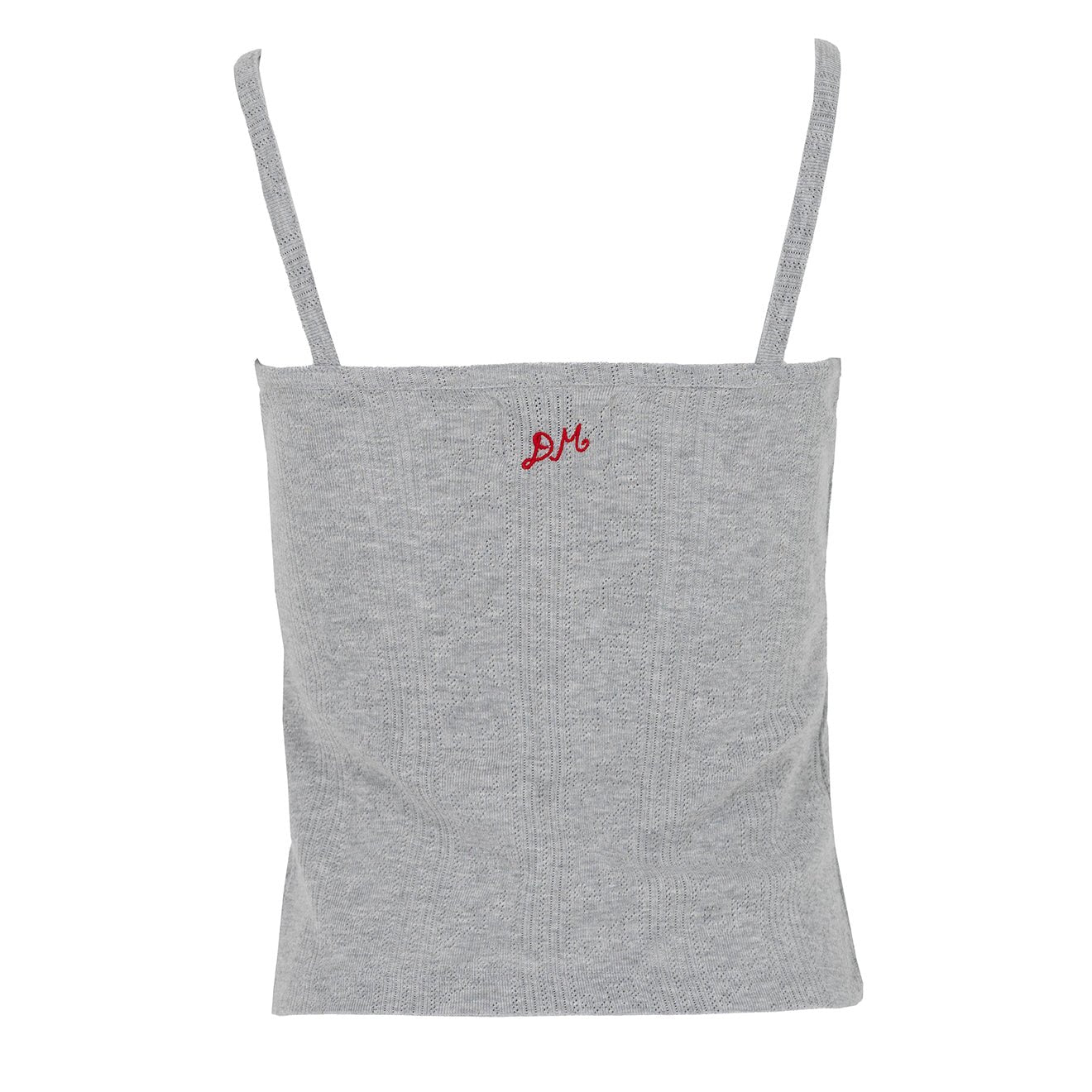 Damson Madder Dove Pointelle Strappy Cami Grey - pam pam