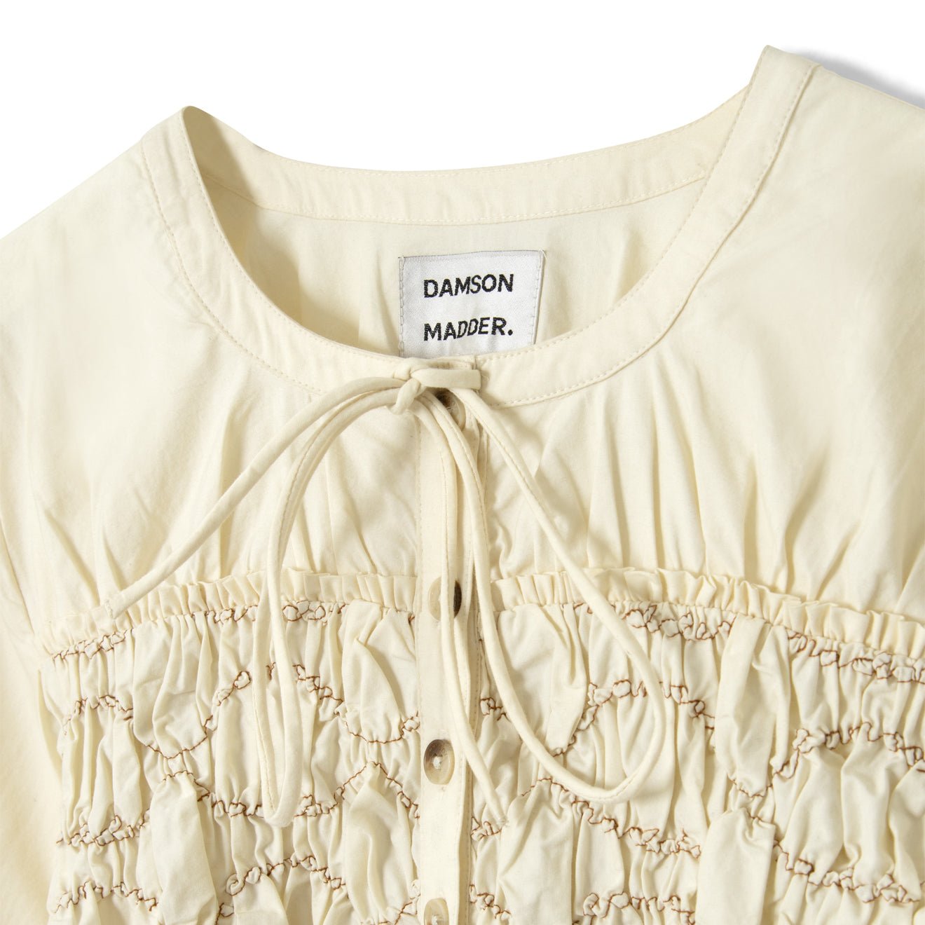 Damson Madder Elliana Smocked Cardi Butter Smocked - pam pam