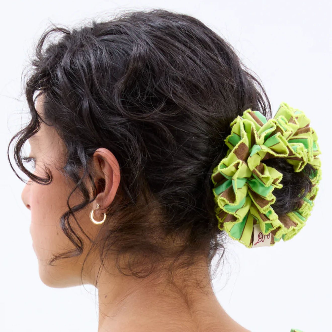 Damson Madder Garter Scrunchie Tropical Stripe - pam pam