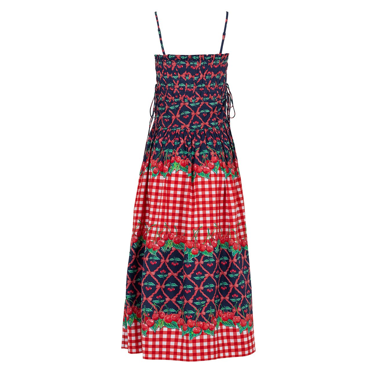 Damson Madder Kelia Midi Dress Cherry Pie - pam pam