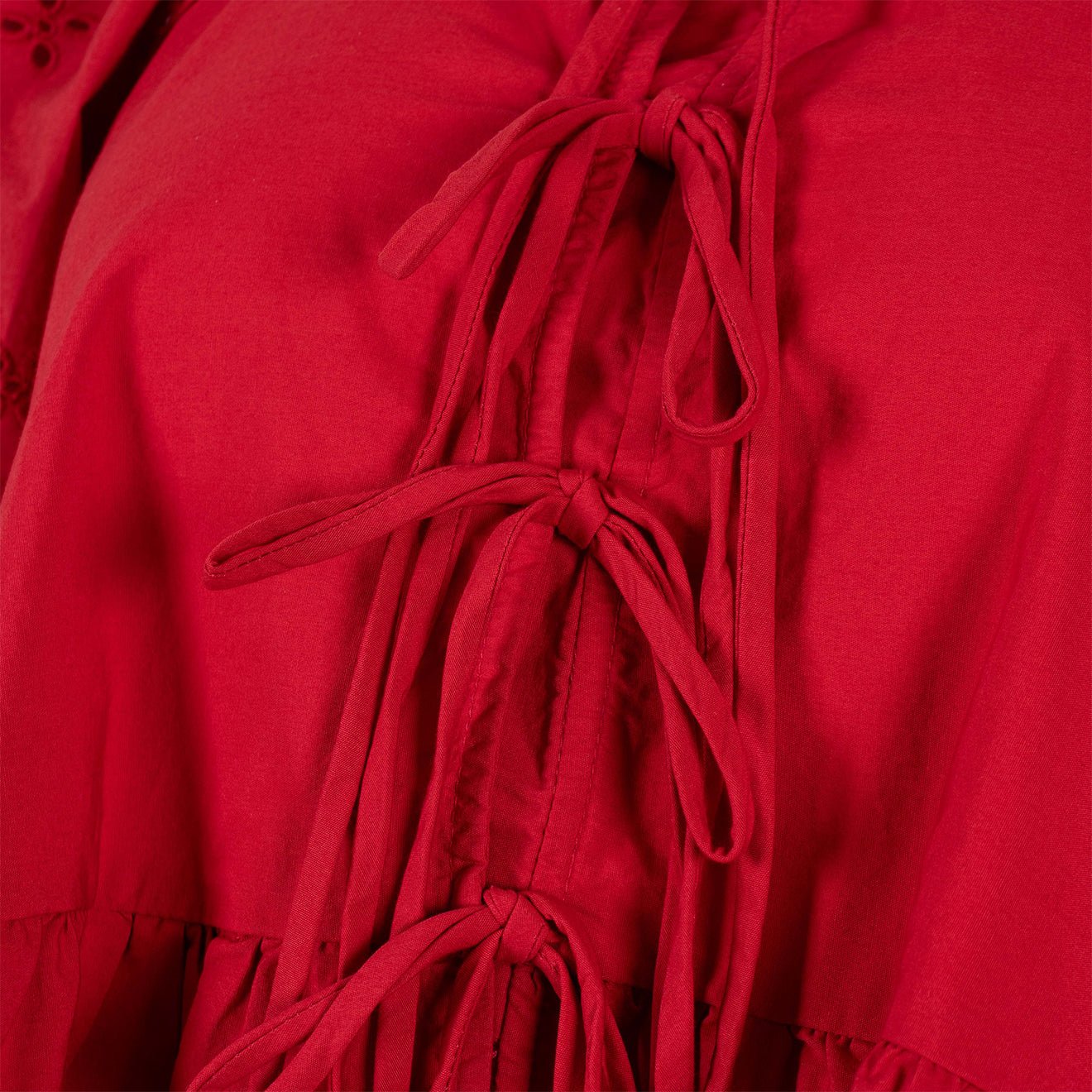 Damson Madder Lana Blouse Red Broderie - pam pam