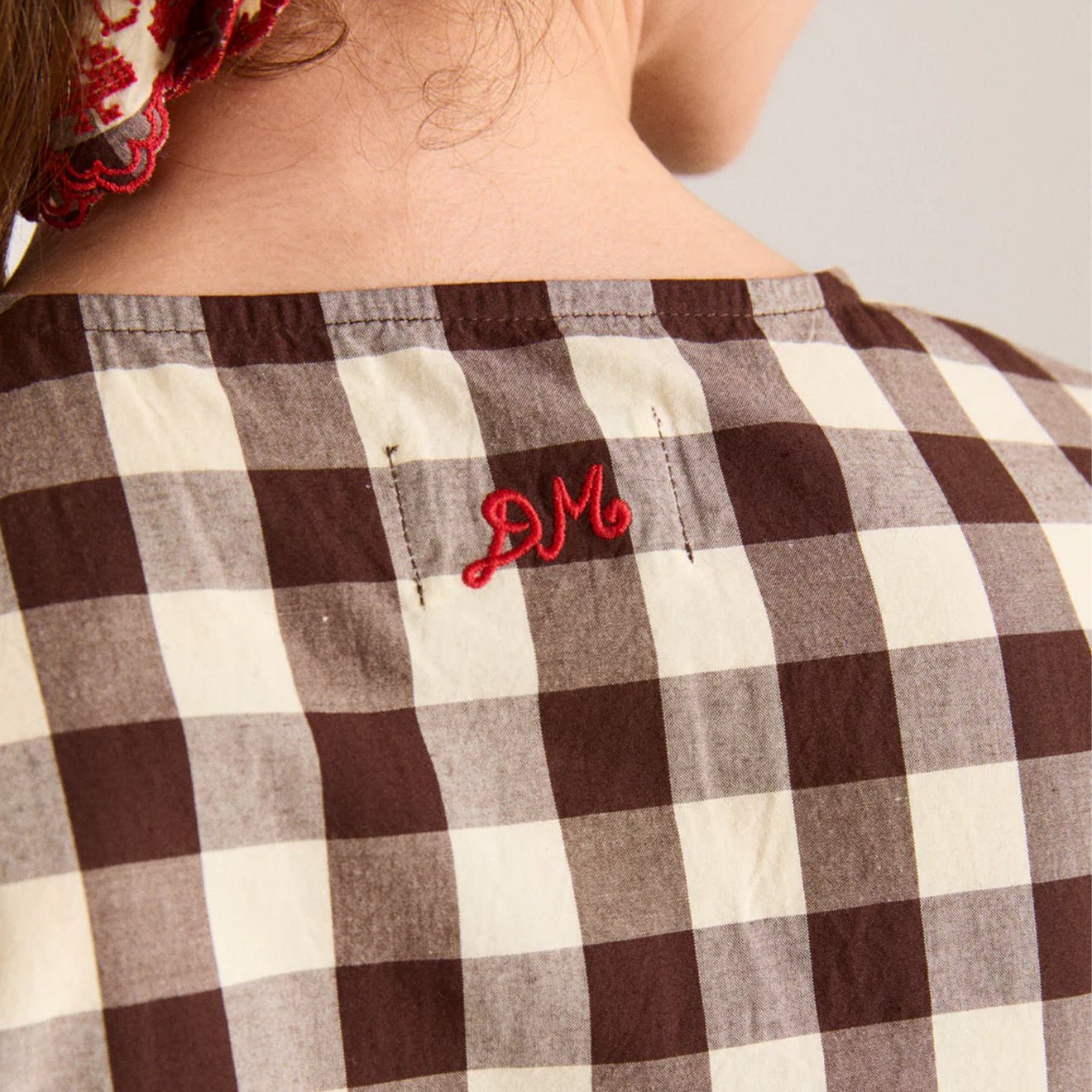 Damson Madder Madison Blouse Butter Gingham - pam pam