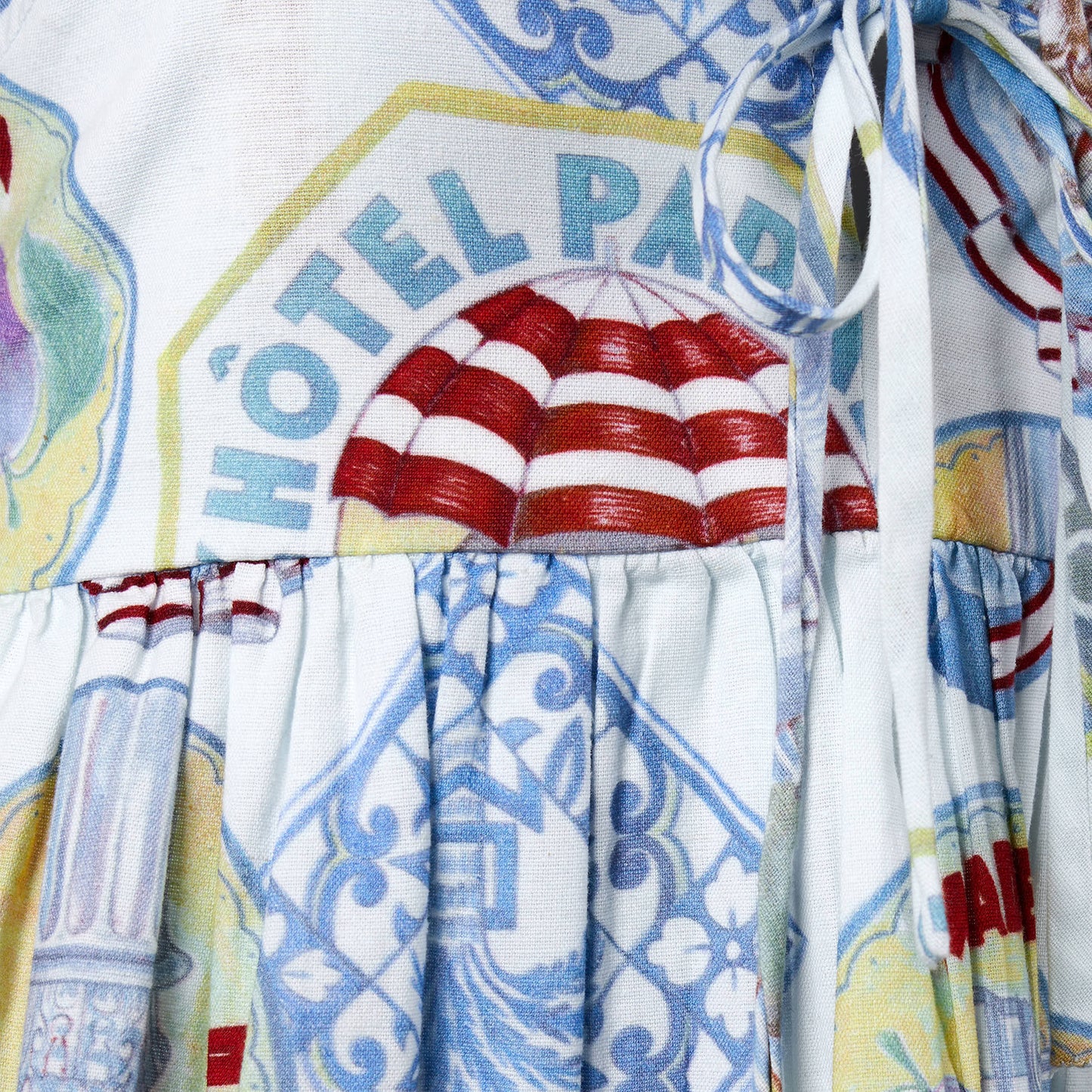 Damson Madder Penny Shell Top Holiday Print - pam pam