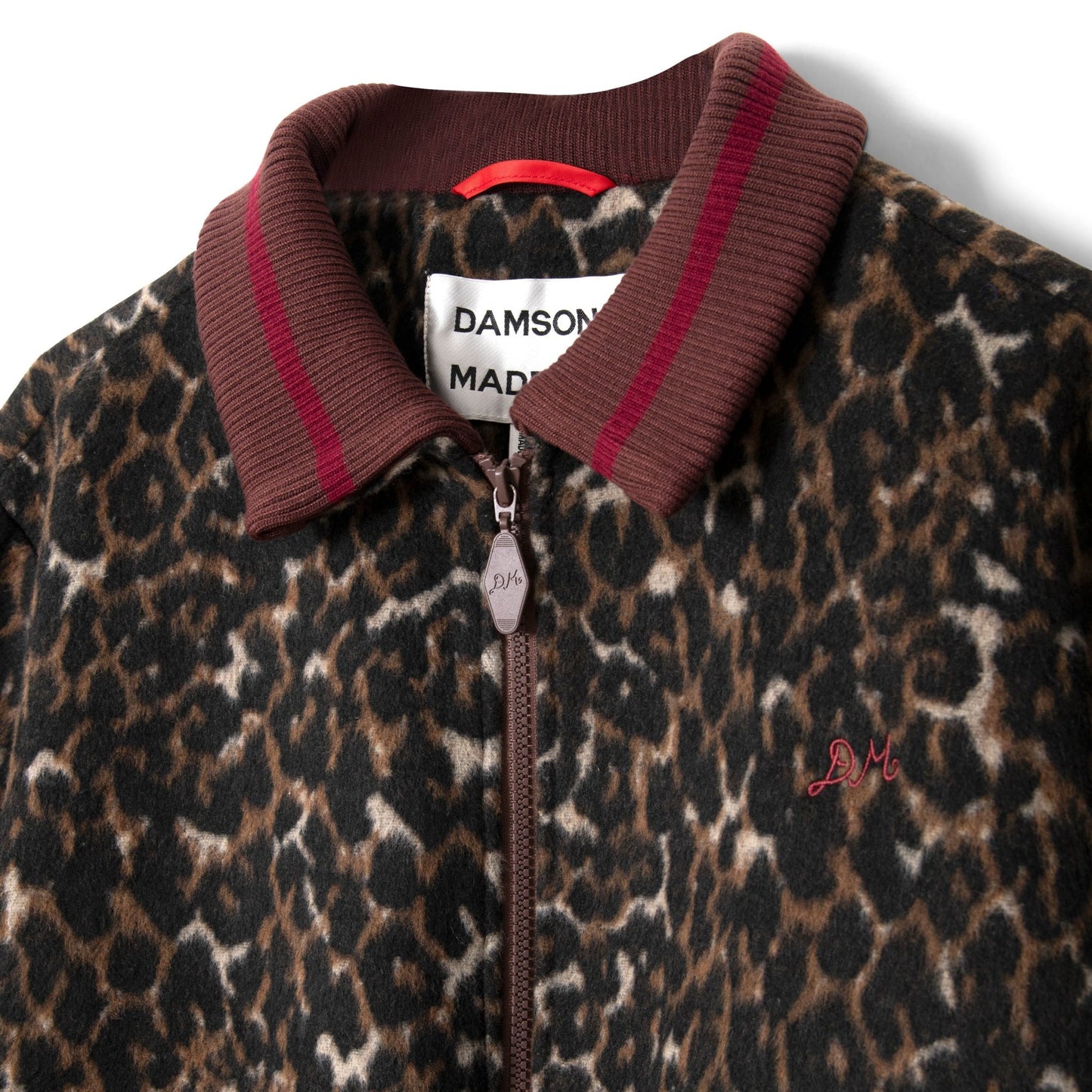 Damson Madder Us Excl Pixie Wool Bomber Leopard - pam pam