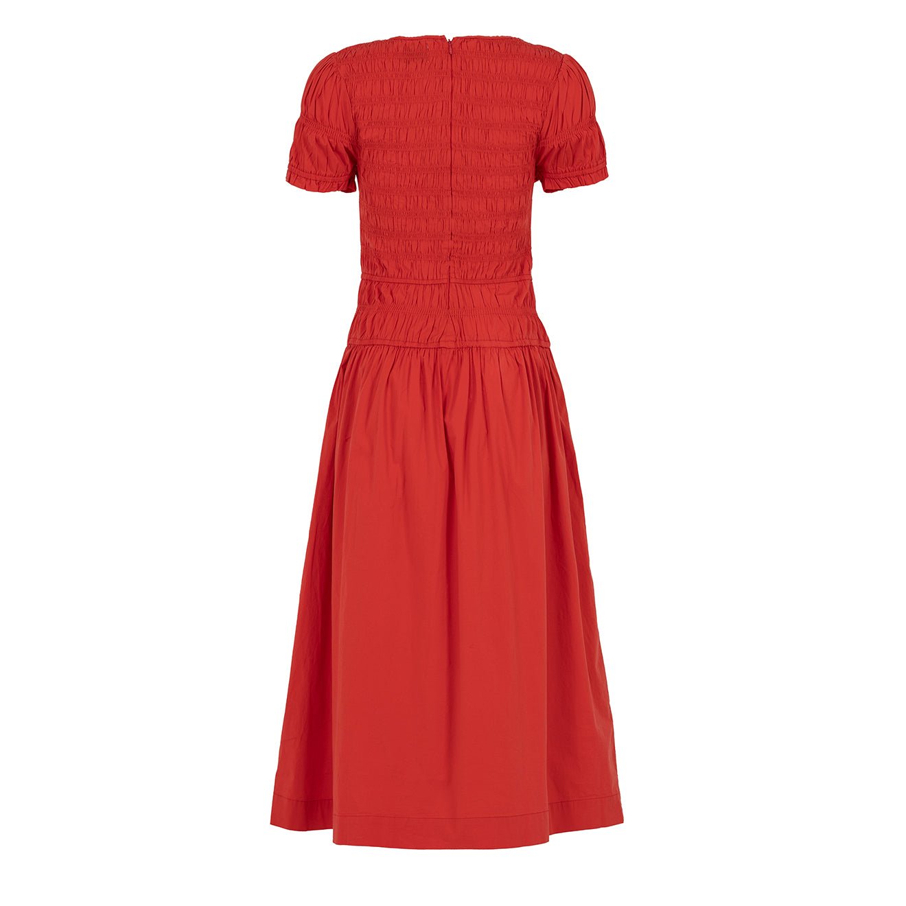 Damson Madder Saffy Midi Dress Red Alert - pam pam
