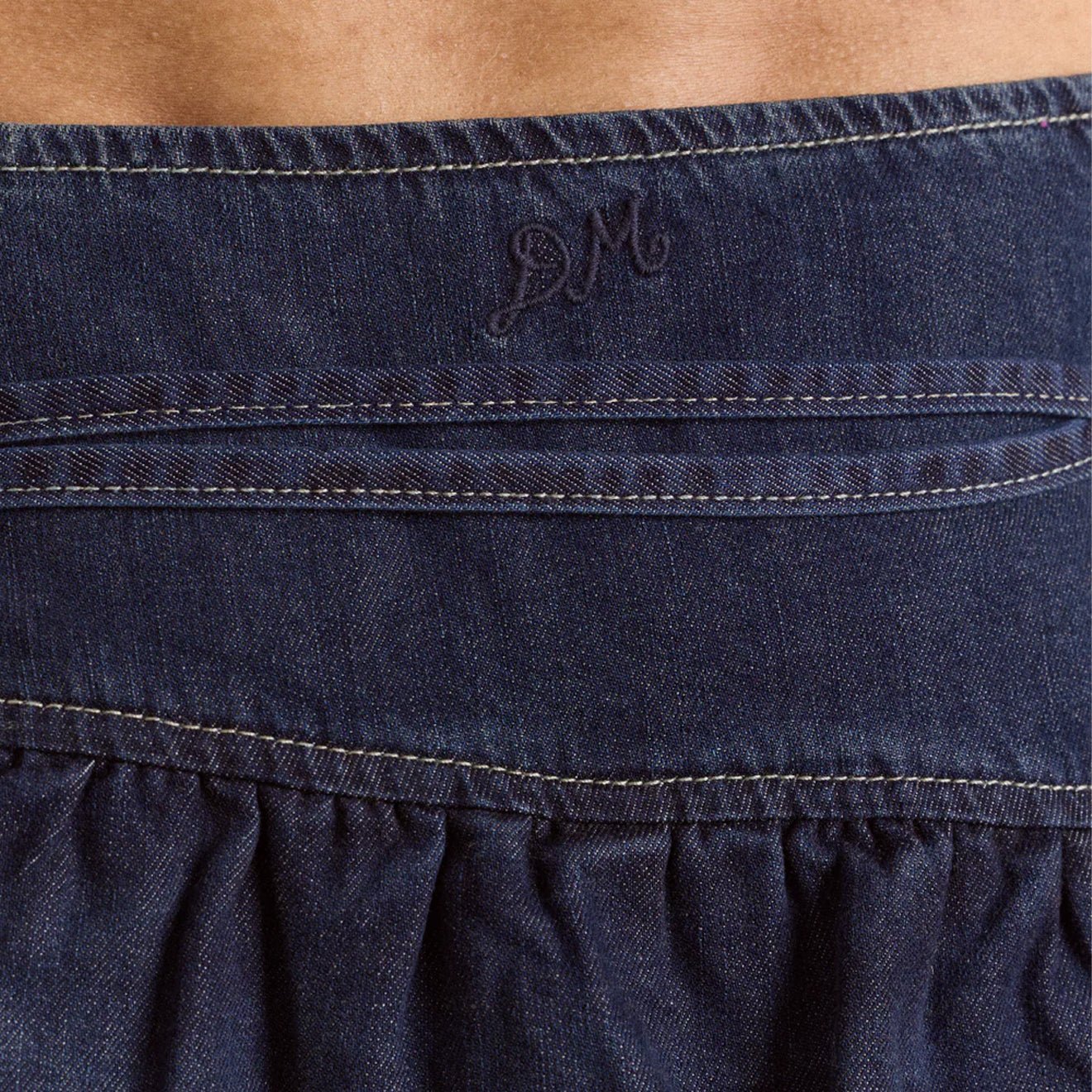 Damson Madder Womens Bellamie Skirt Dark Indigo - pam pam