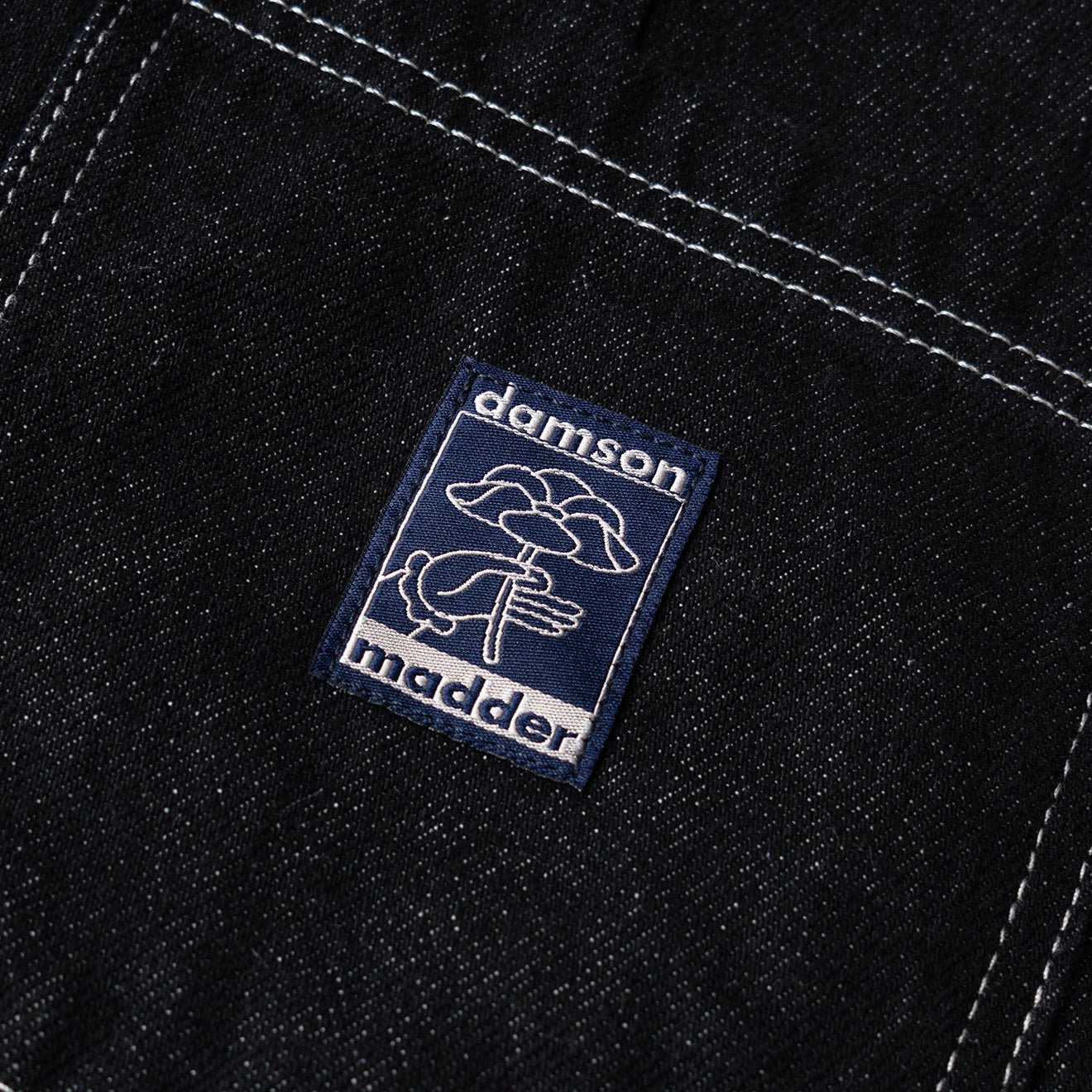 Damson Madder Womens Loose Fit Pascal Jeans Black Wash - pam pam