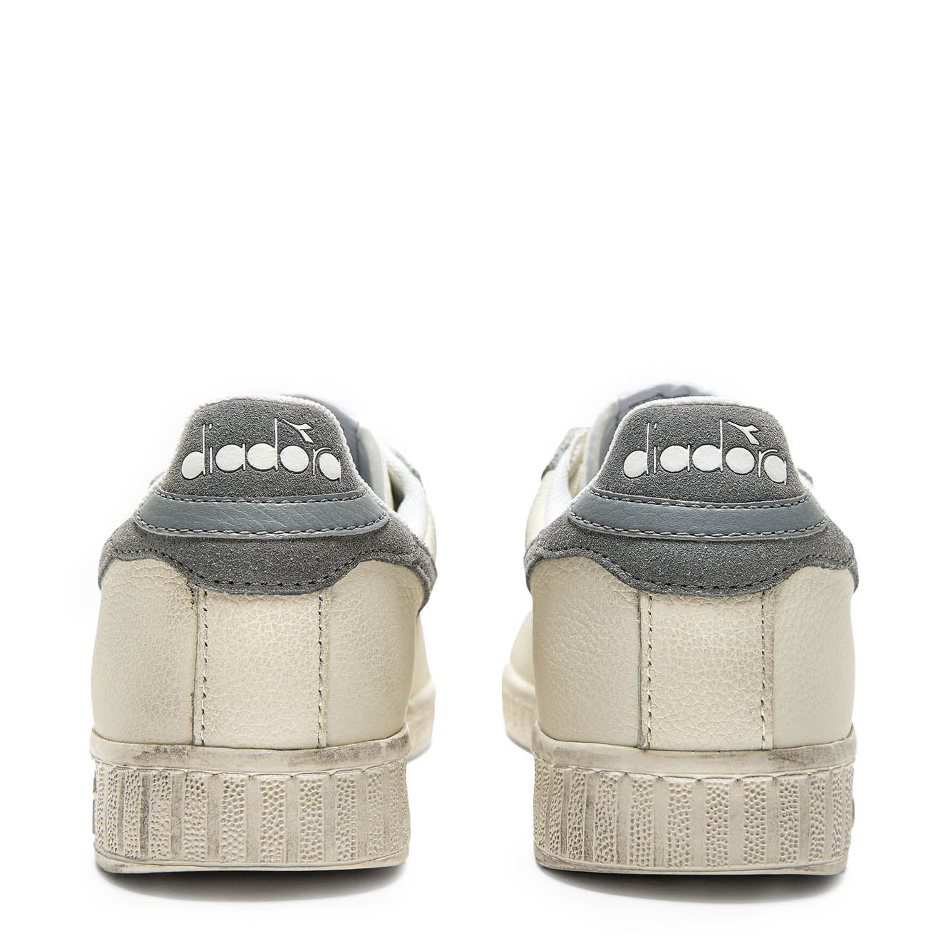 Diadora Womens Game L Low Waxed Suede Pop White / Ultimate Gray - pam pam