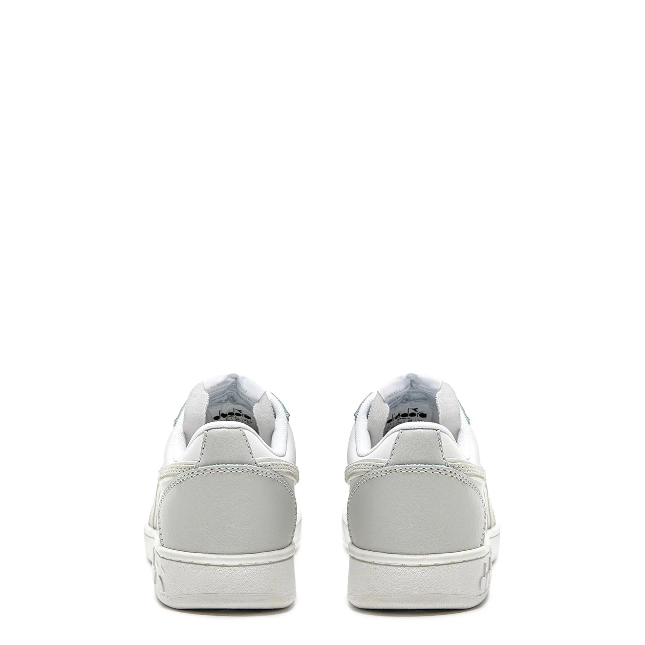 Diadora Magic Basket Low Leather Trainer Dawn Blue / White - pam pam