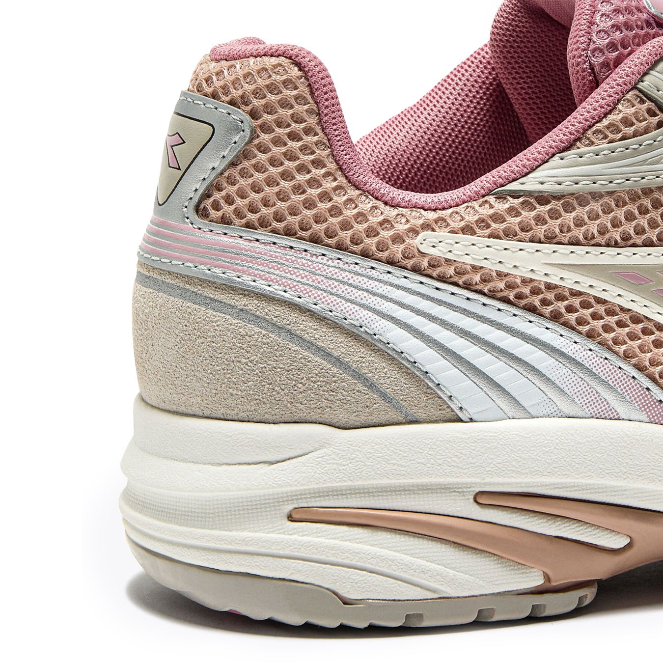 Diadora Womens Sao-Ko 280 Trainer Pink Turtle-Dove / Gray Silver - pam pam