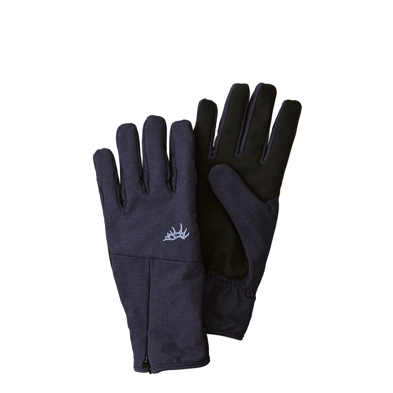 Elmer Zipper Cuff Glove Charcoal - pam pam