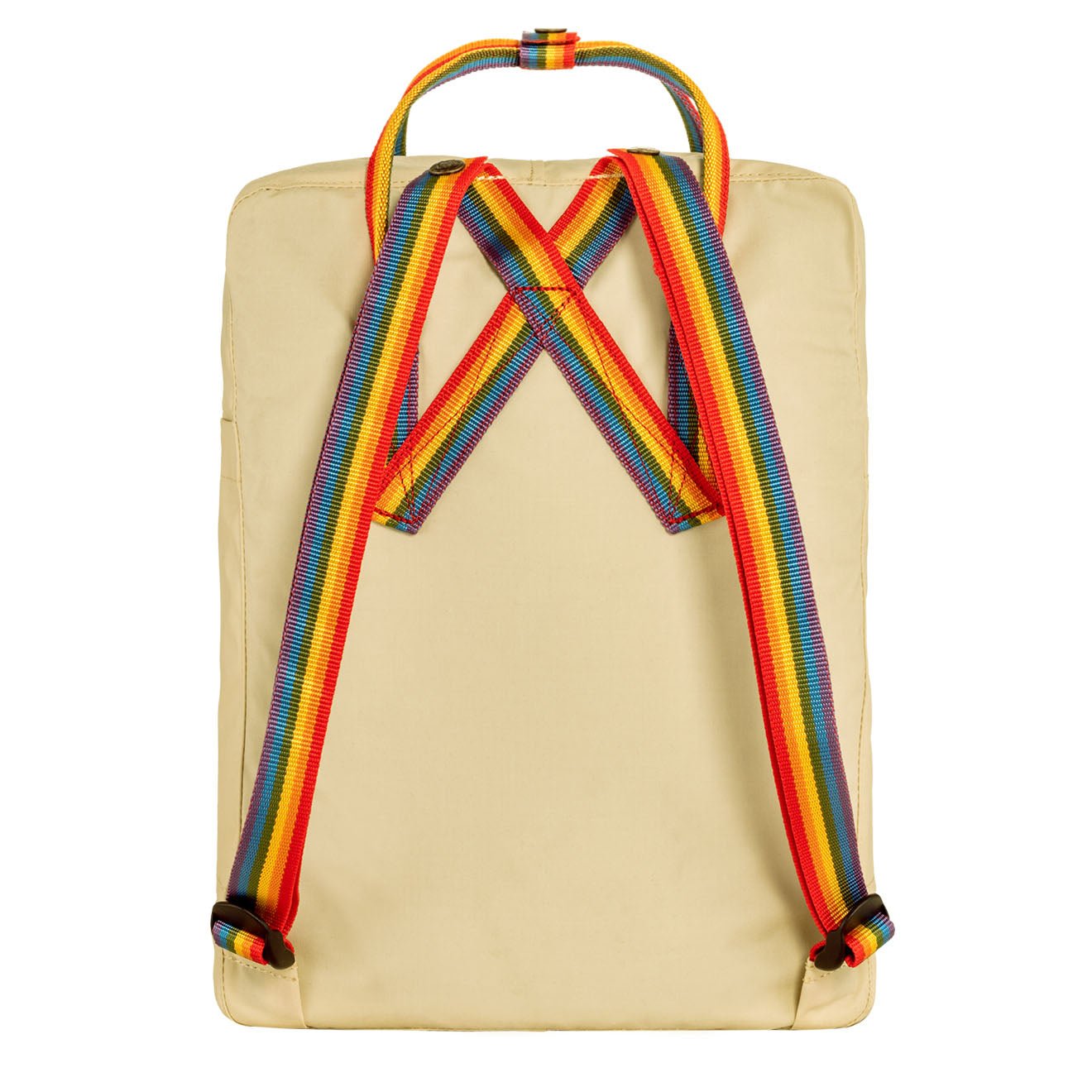Fjallraven Kanken Rainbow Classic Backpack Light Oak / Rainbow Pattern - pam pam