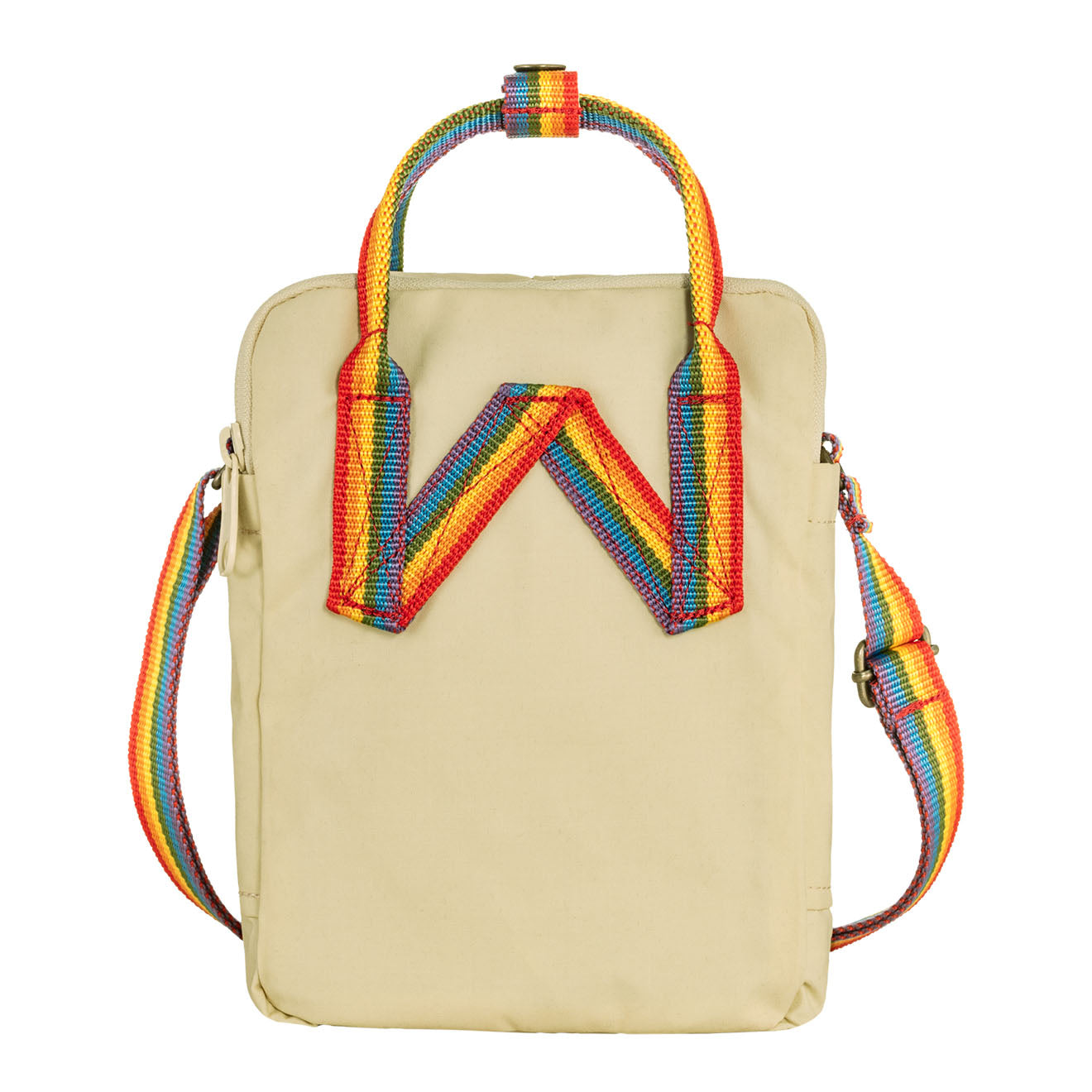 Fjallraven Kanken Rainbow Sling Light Oak / Rainbow - pam pam