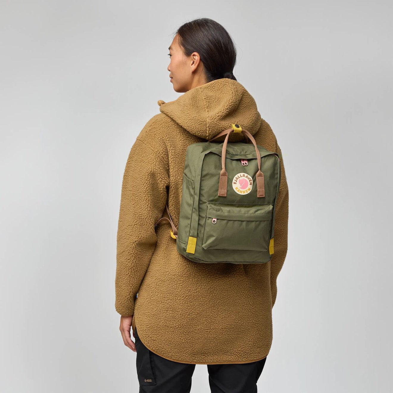 Fjallraven Kanken Koncept Backpack Green / Khaki Dust - pam pam