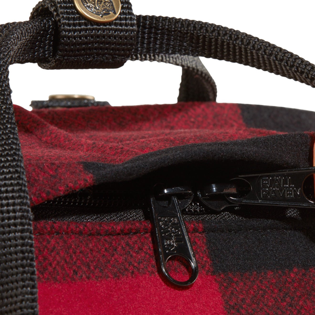 Fjallraven Kanken Re-Wool Red / Black - pam pam