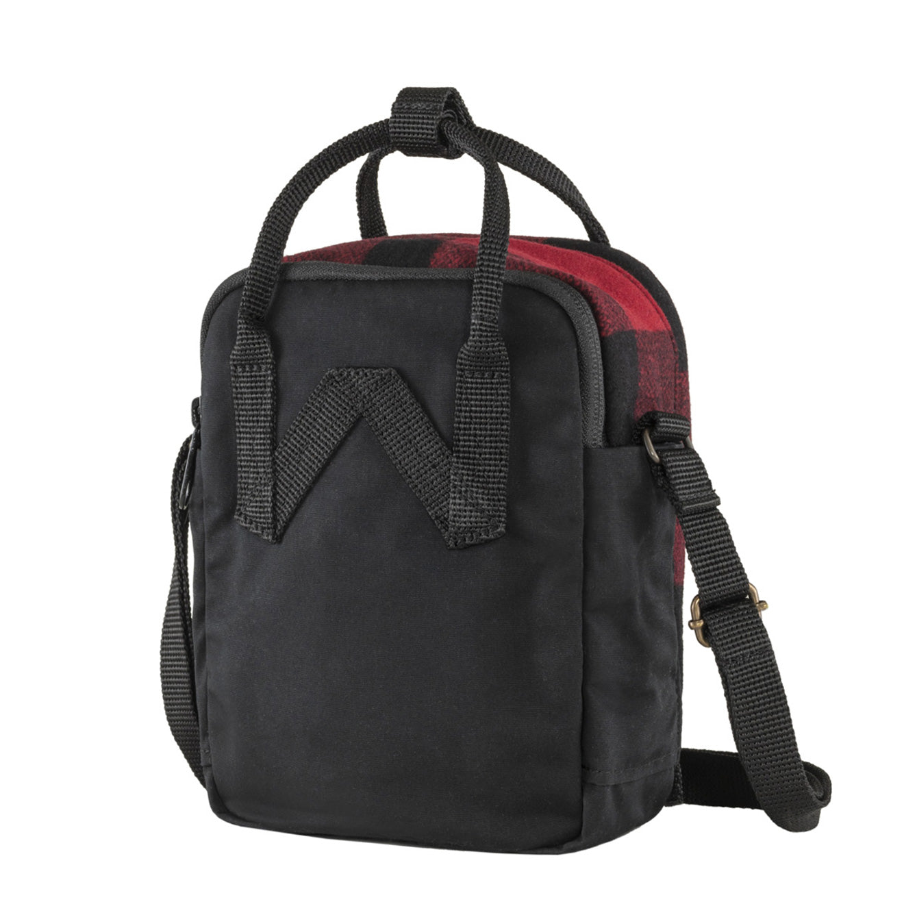 Fjallraven Kanken Re-Wool Sling Red / Black - pam pam