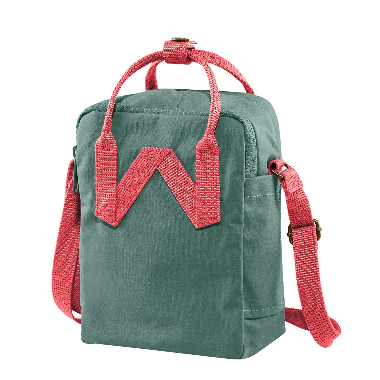 Fjallraven Kanken Sling Cross Body Bag Frost Green / Peach Pink - pam pam