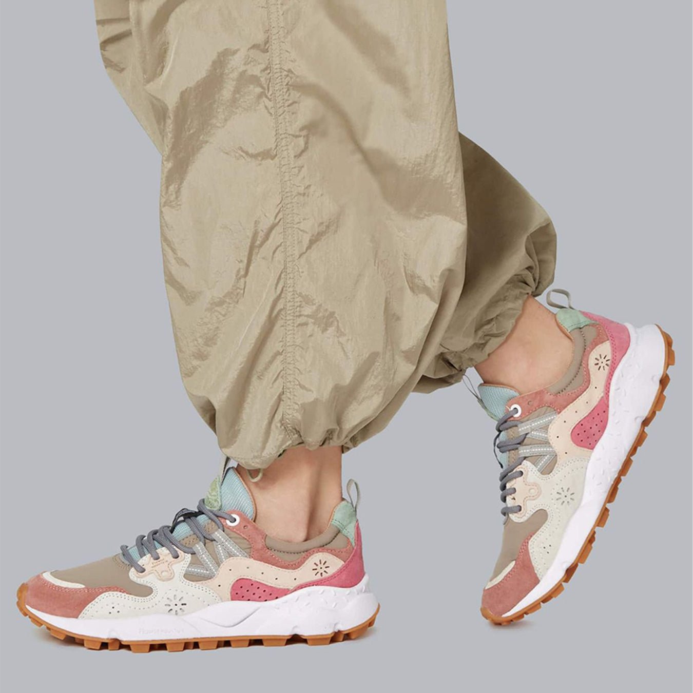 Flower Mountain Womens Yamano 3 Trainer Cipria-Multi - pam pam