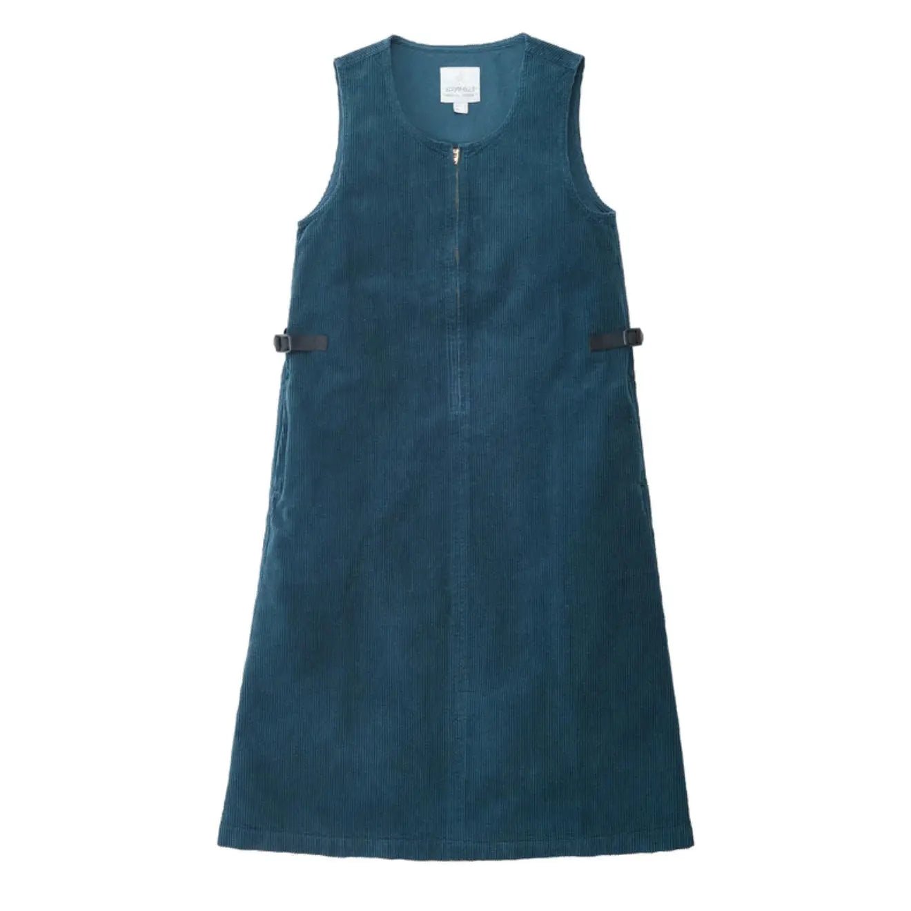 Gramicci Waffle Cord Mid-Length Dress Foggy Pine Dye - pam pam