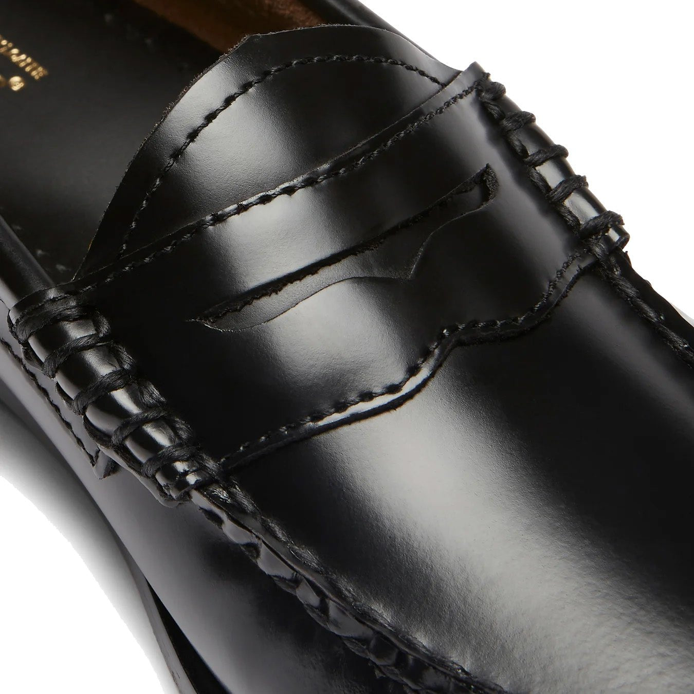 G.H.Bass Womens Bass Weejun Penny Loafer Black Leather - pam pam