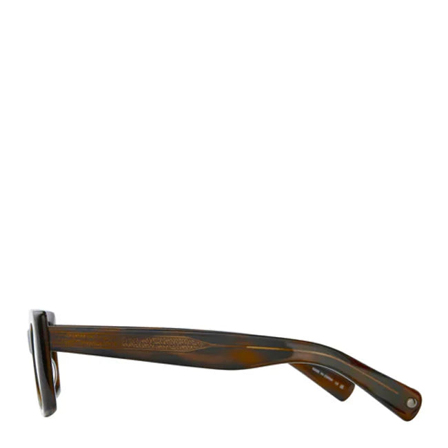 Garrett Leight GL 3030 49 Sunglasses Spotted Brown Shell/Semi-Flat Valley View Green - pam pam