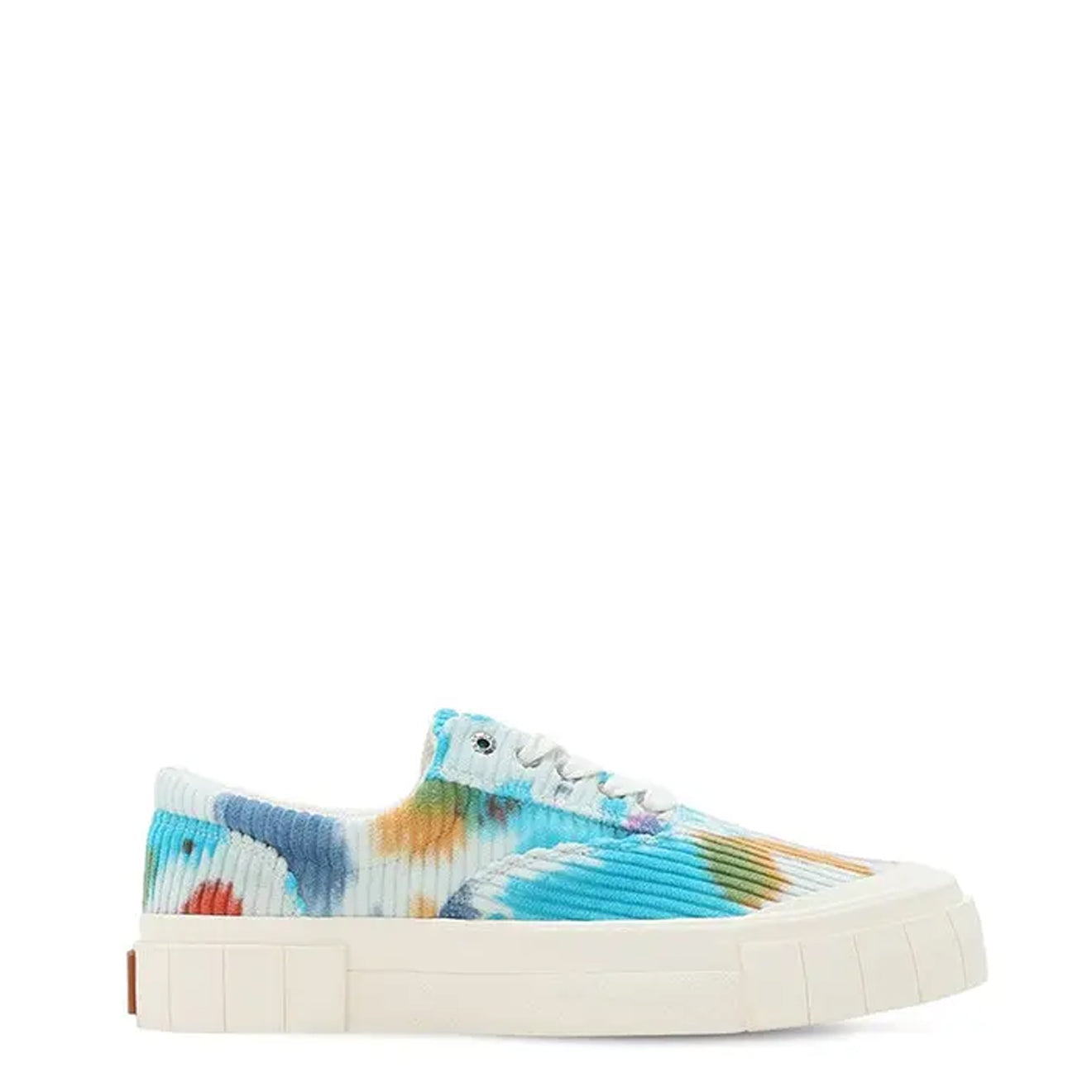 Good News Opal Tie Dye Corduroy Trainer Navy / Brown - pam pam