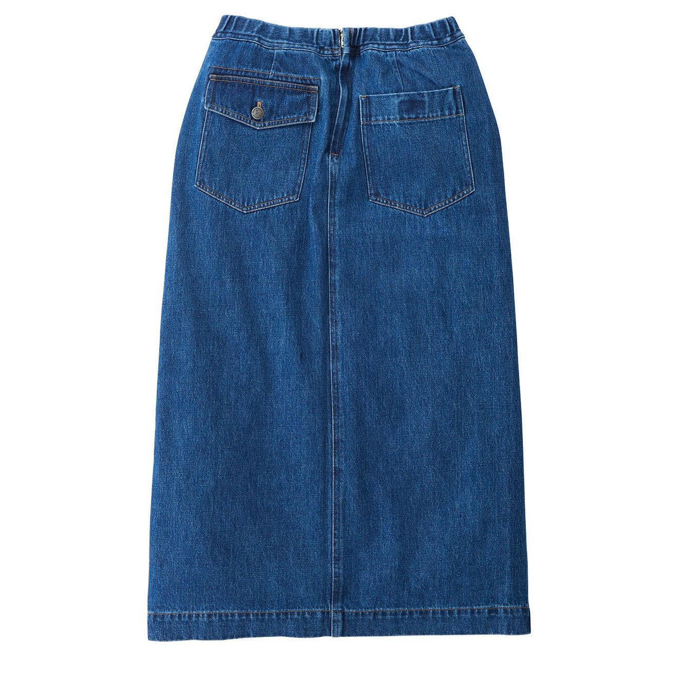 Gramicci Long Denim Skirt Mid Indigo - pam pam