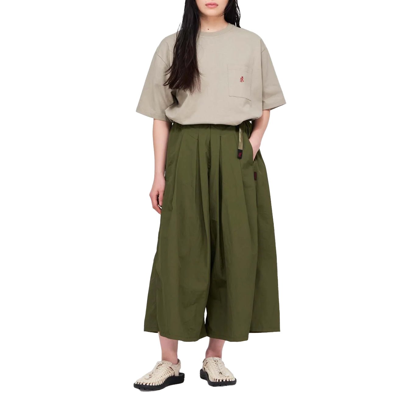 Gramicci Nylon Flare Pant Olive - pam pam