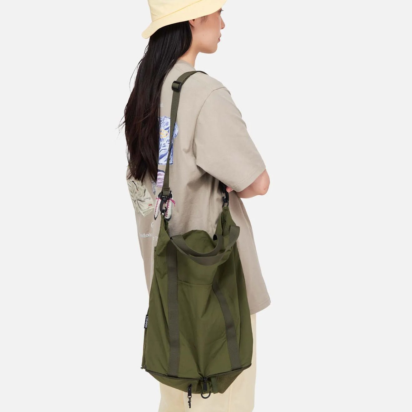 Gramicci Nylon Packable Explorer Tote Olive - pam pam