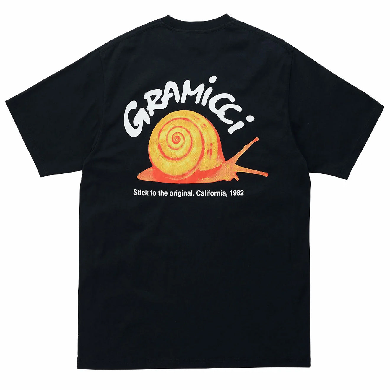 Gramicci Snail Tee Vintage Black - pam pam