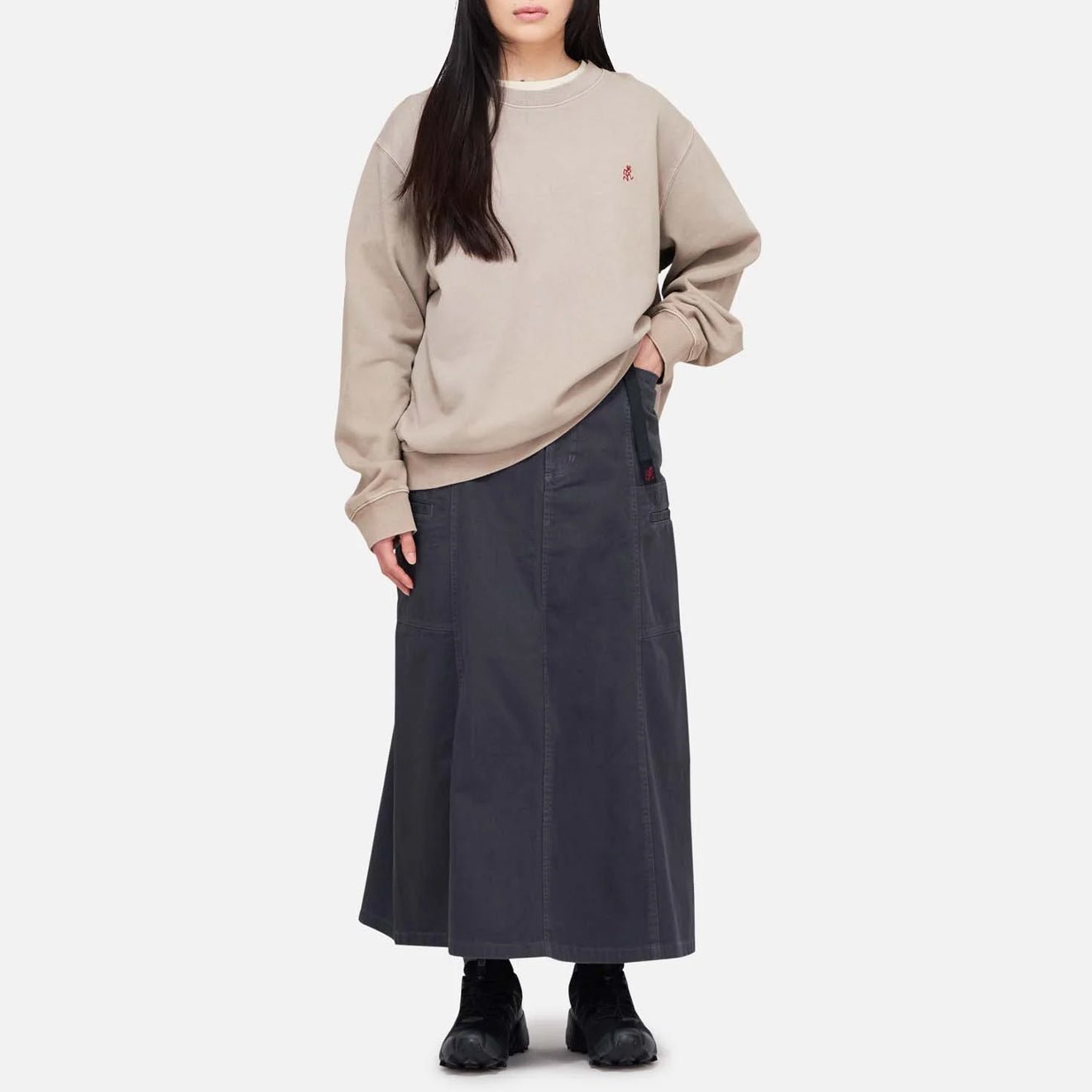 Gramicci Voyager Skirt Fossil Grey Pigment - pam pam