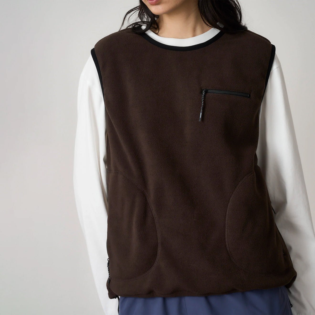 Gramicci Womens Thermal Fleece Pullover Tobacco - pam pam