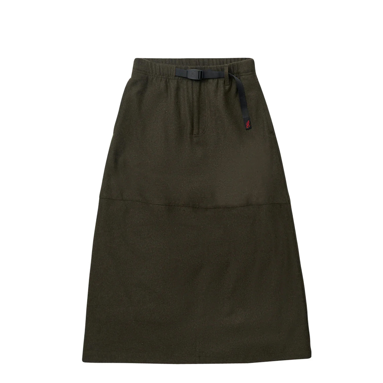 Gramicci Womens Wool Paneled Skirt Umber Wool - pam pam