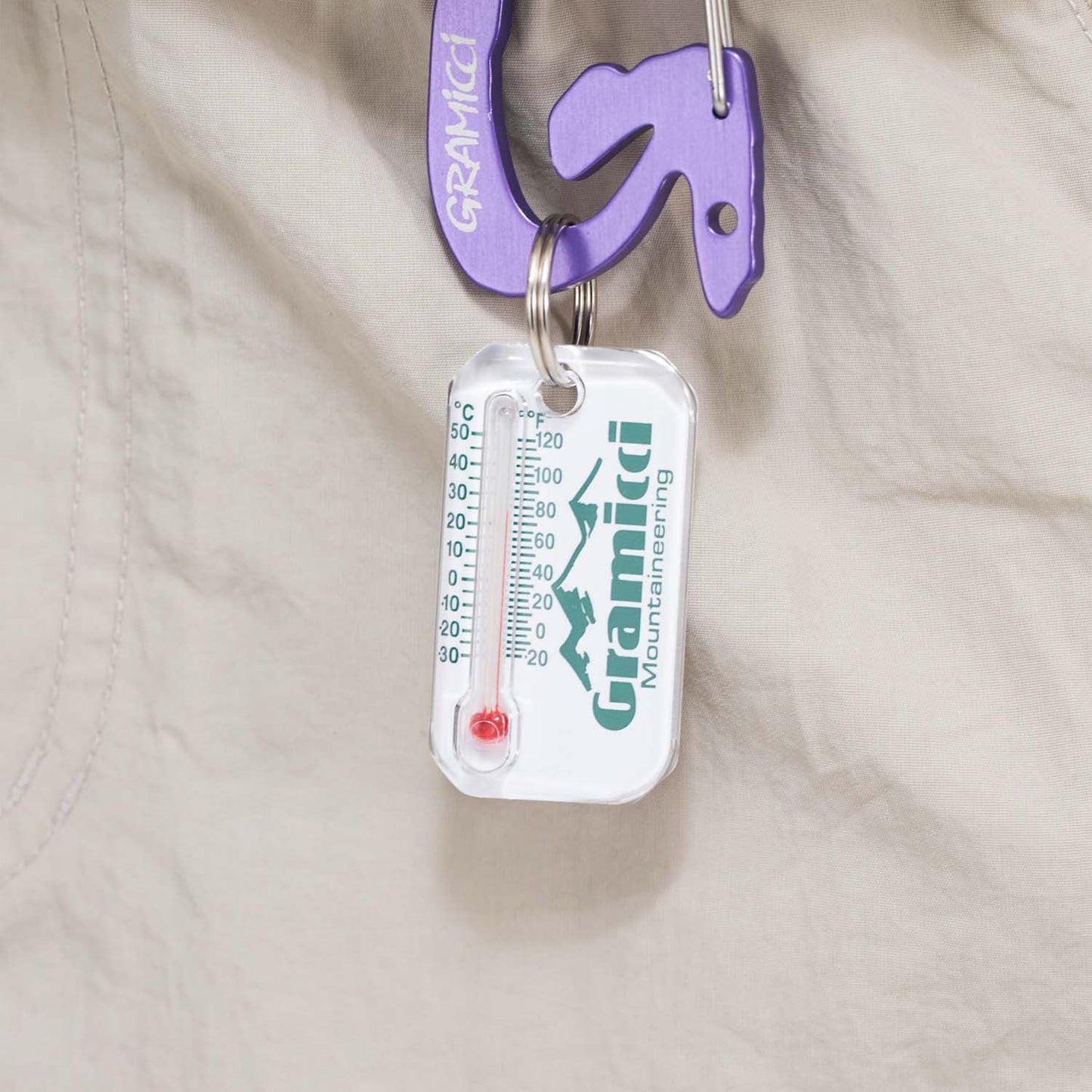 Gramicci Zip-O-Gage Thermometer Keyring Mountaineering - pam pam