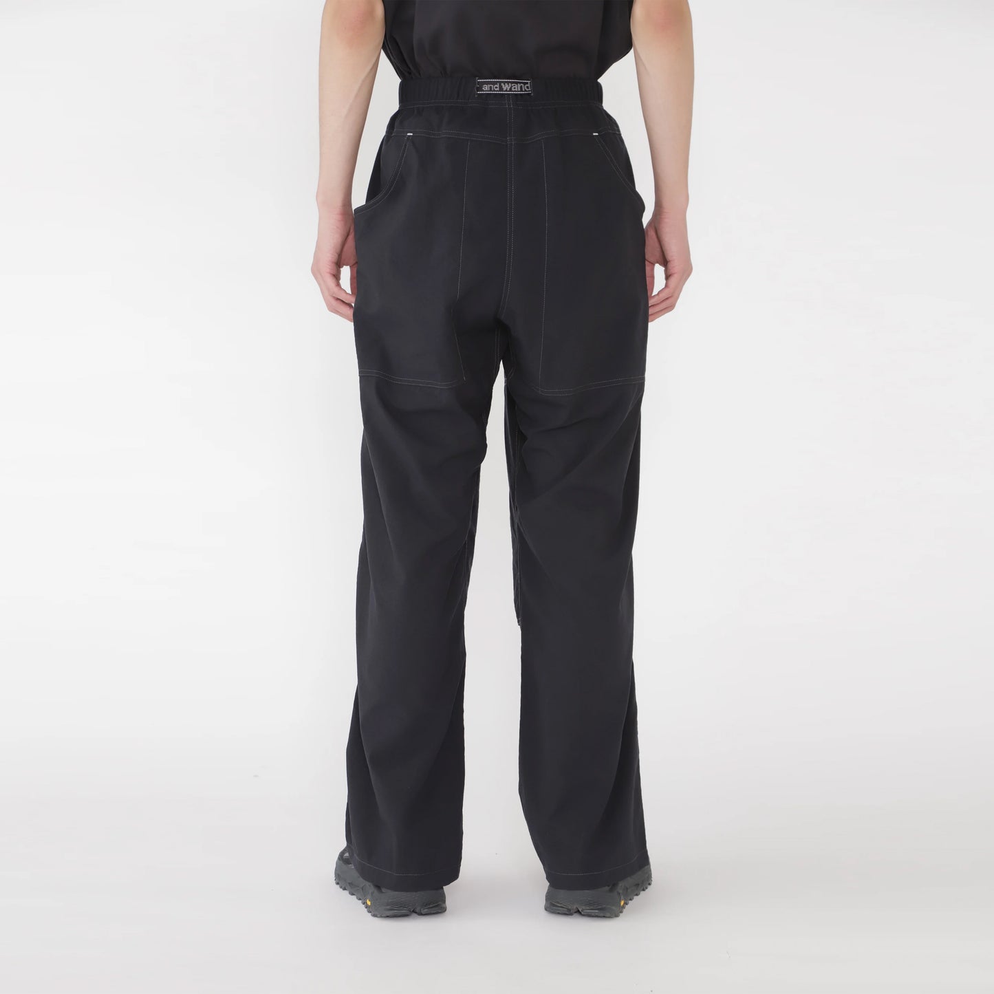 Gramicci x And Wander Womens Nylon Double Knee Pant Black - pam pam