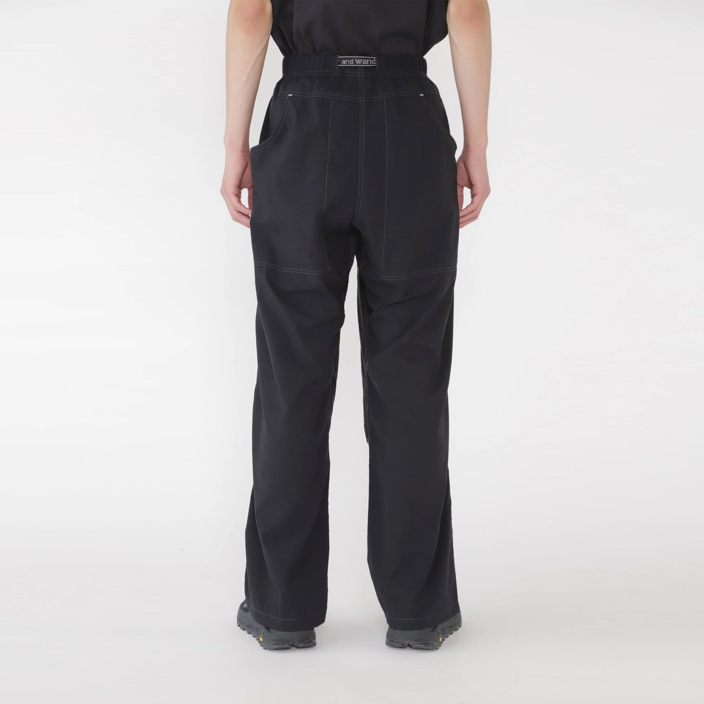 Gramicci x And Wander Womens Nylon Double Knee Pant Black - pam pam