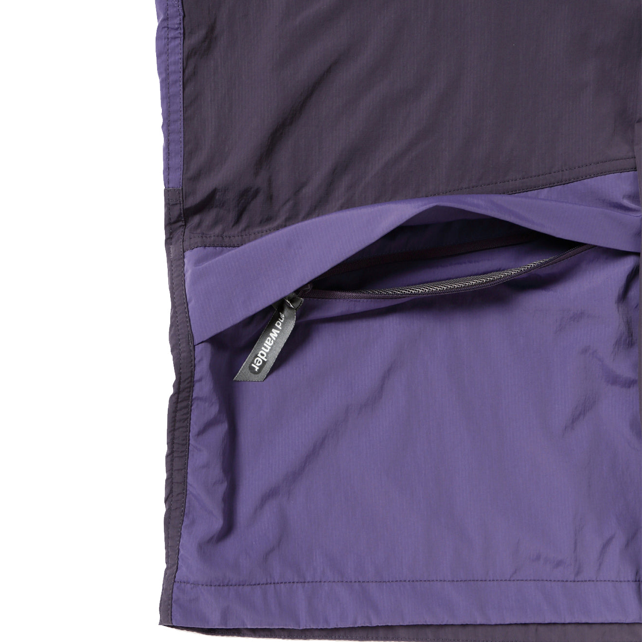 Gramicci x And Wander Women's Patchwork Wind Hoodie Multi Purple - pam pam