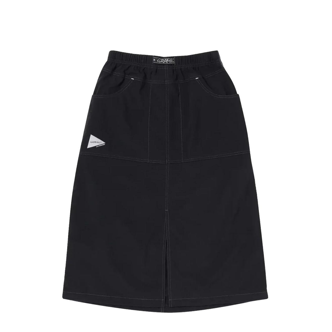 Gramicci x And Wander Womens Nylon Double Knee Skirt Black - pam pam