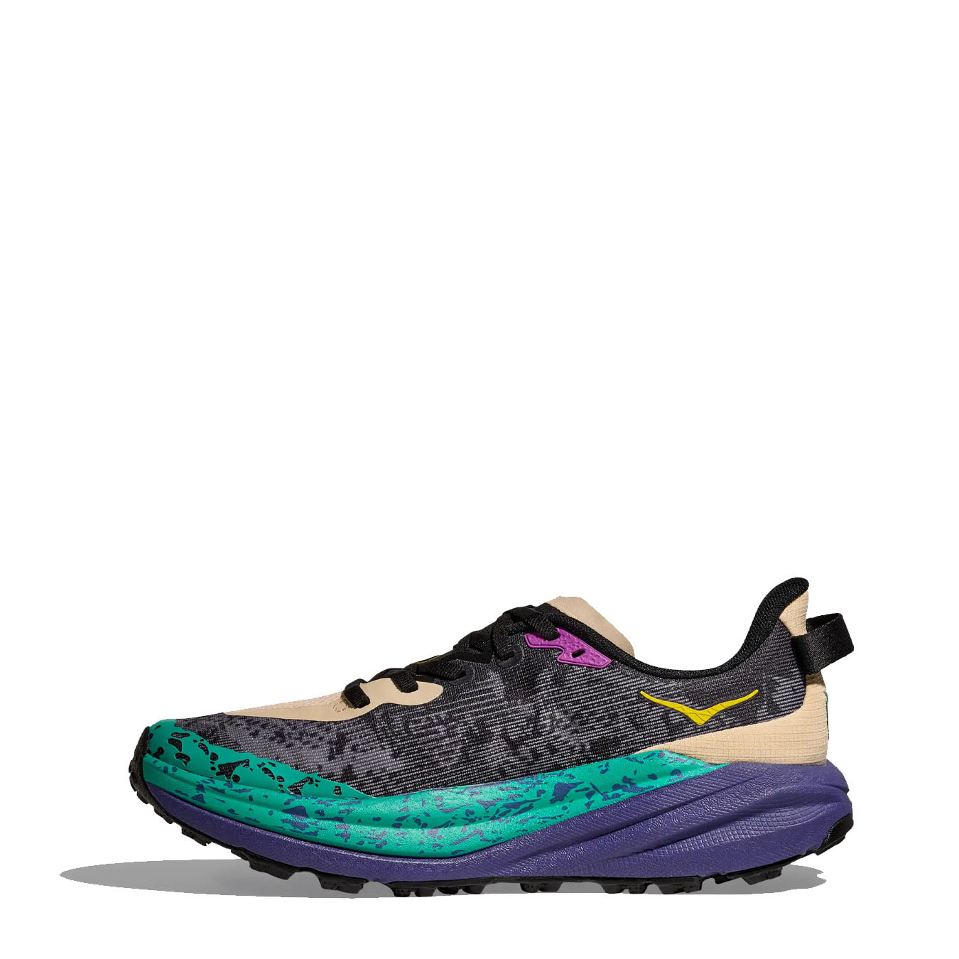 Hoka Womens Speedgoat 6 Trainer Oatmeal / Mountain Iris - pam pam