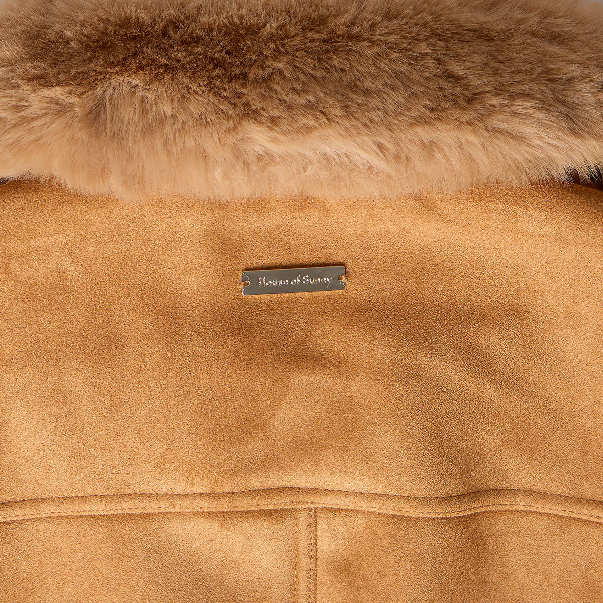 House of Sunny Womens Dolly Coat Sand Beige