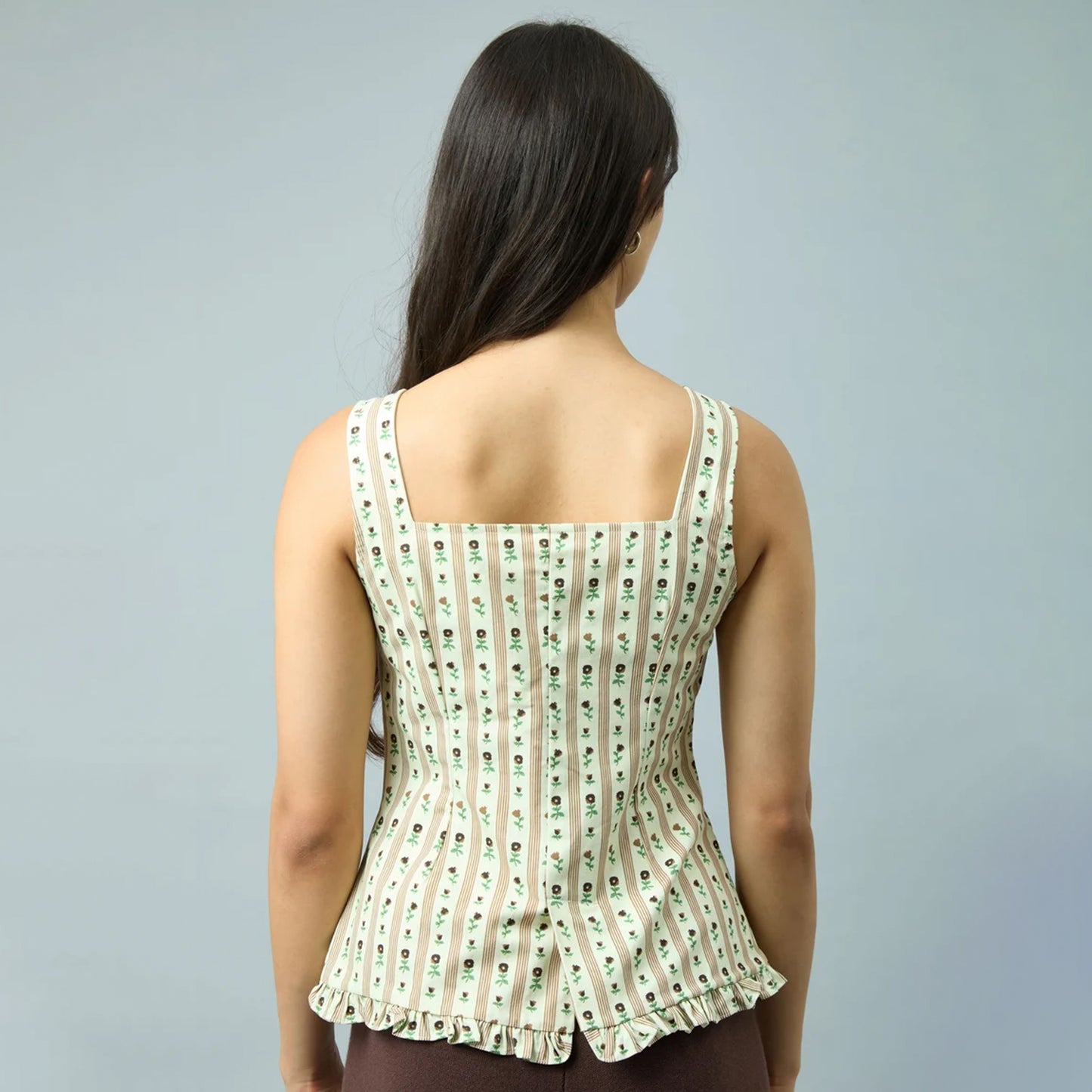 House of Sunny Womens Vintage Rose Top Oat