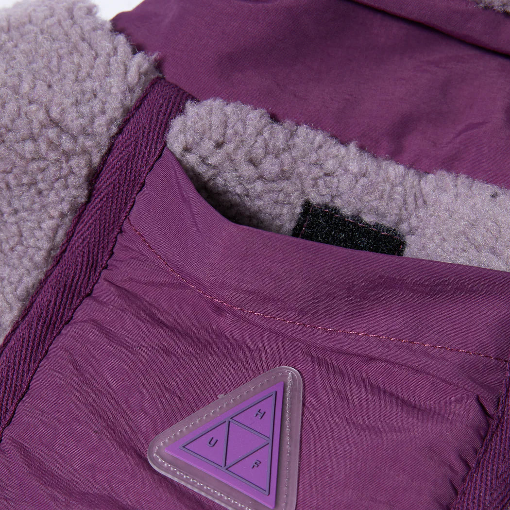 Huf Womens Livingston Sherpa Jacket Dust Purple - pam pam