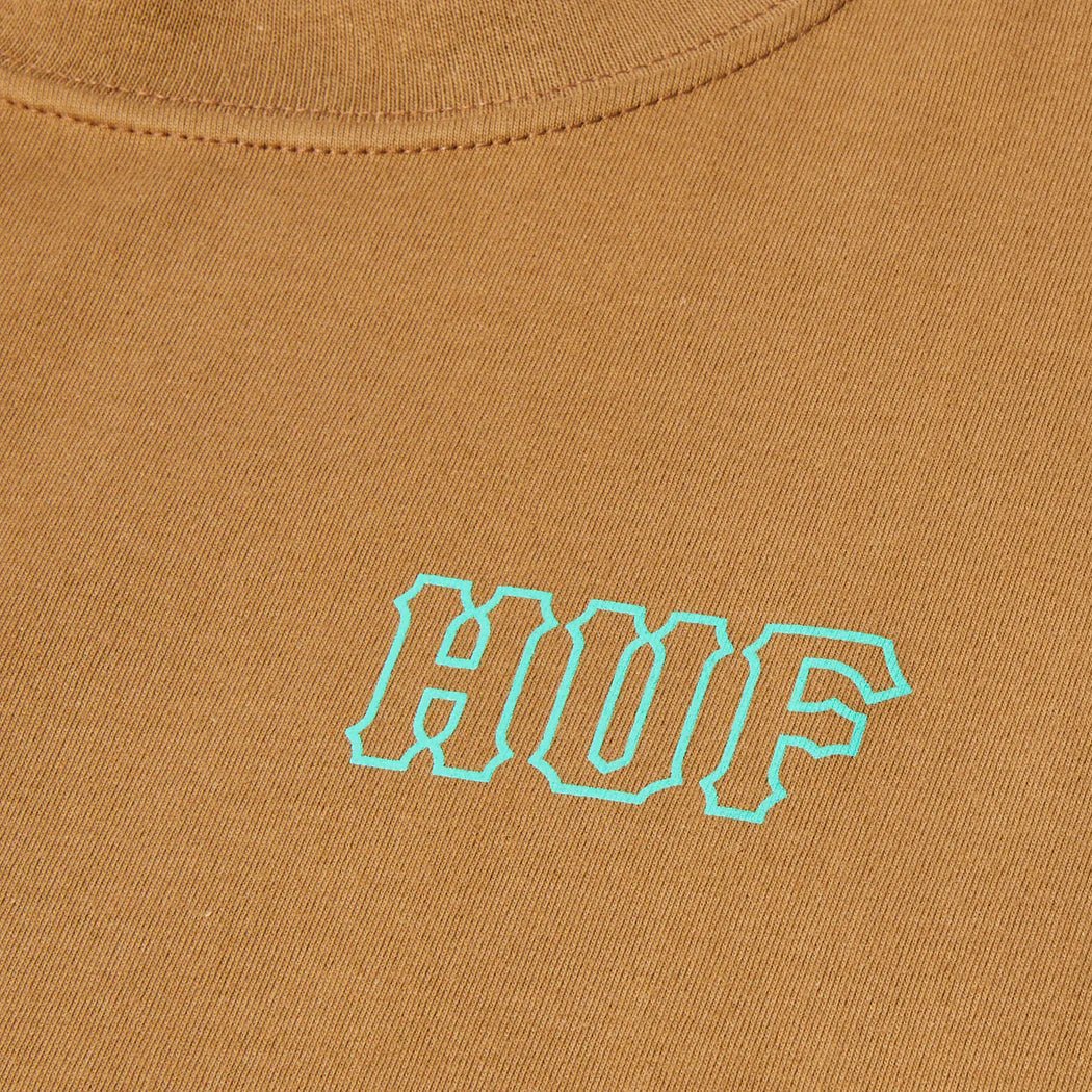 Huf Womens Set H S/S Tee Camel - pam pam