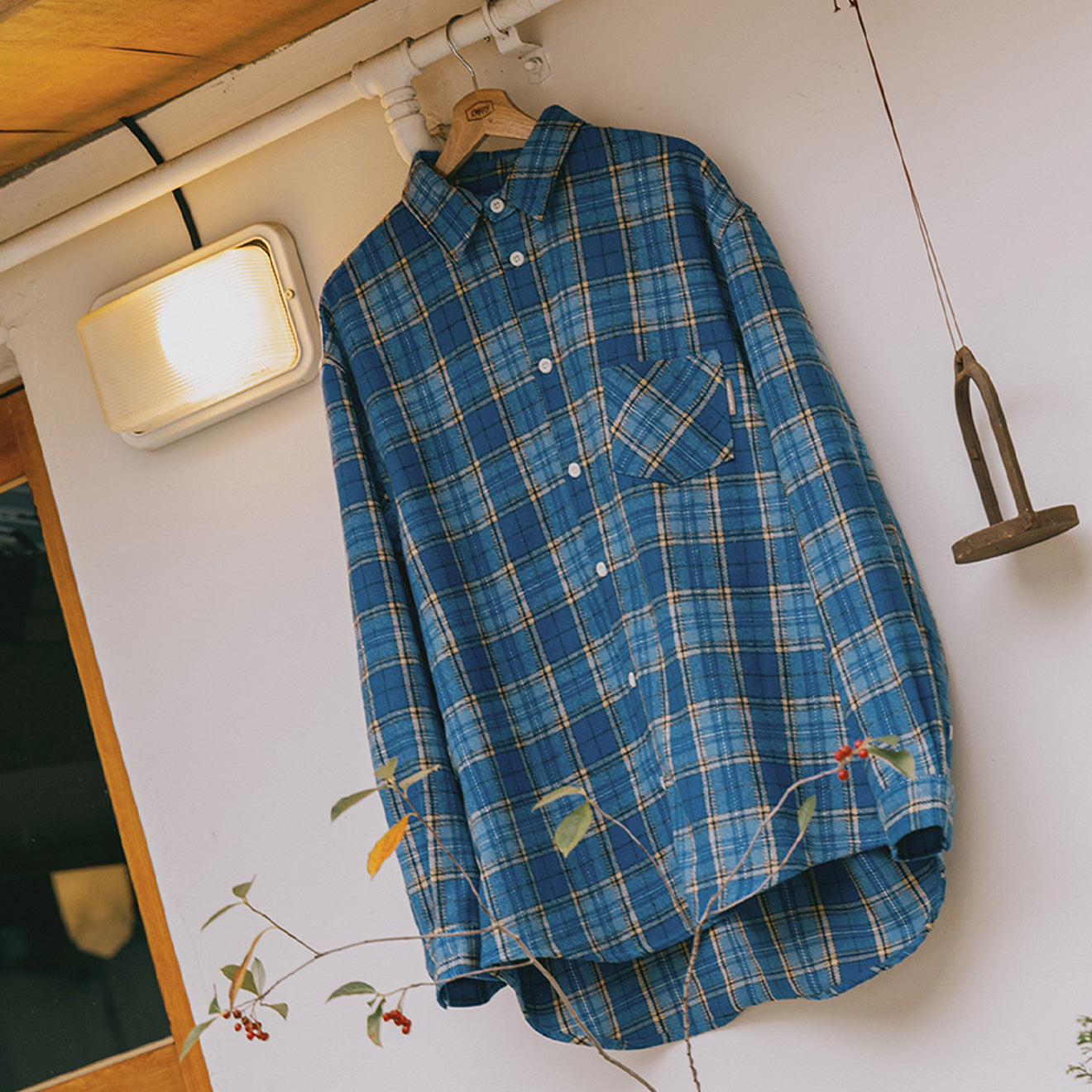 Kappy Country Check Shirt Blue - pam pam