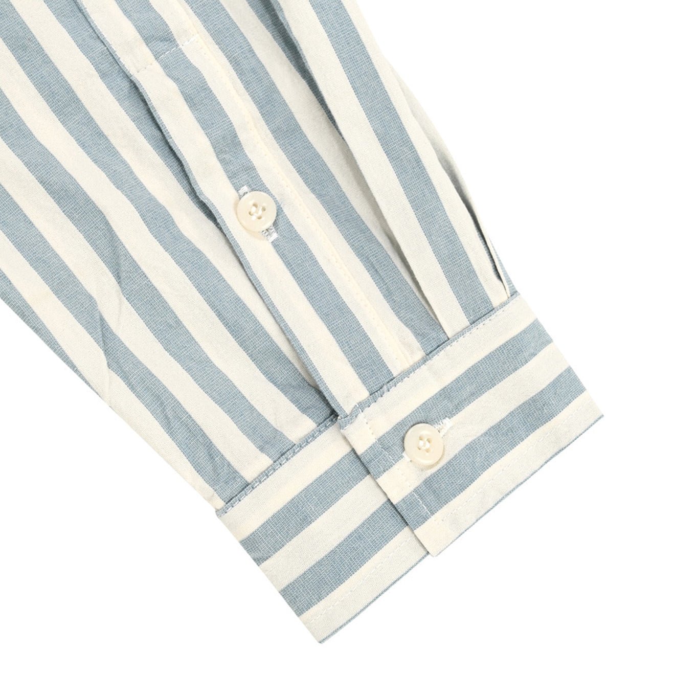 Kappy Melange Stripe Shirt Sky Blue - pam pam