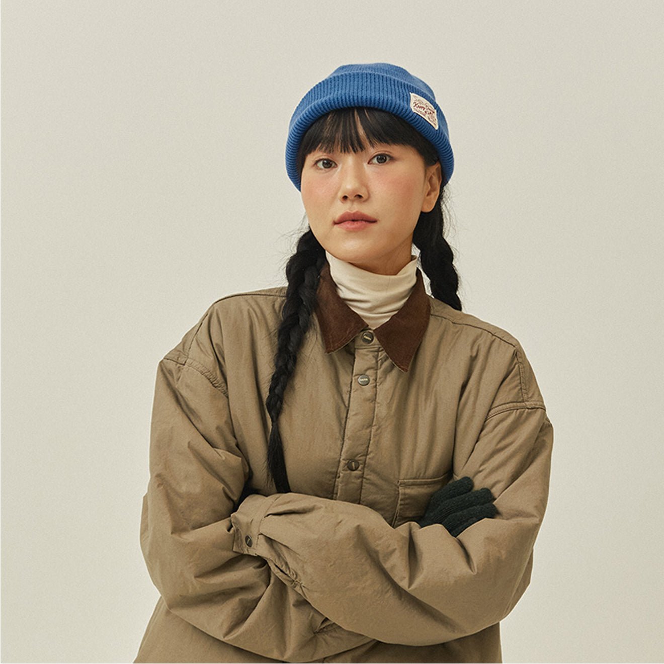 Kappy Padding Shirt Jacket Beige - pam pam